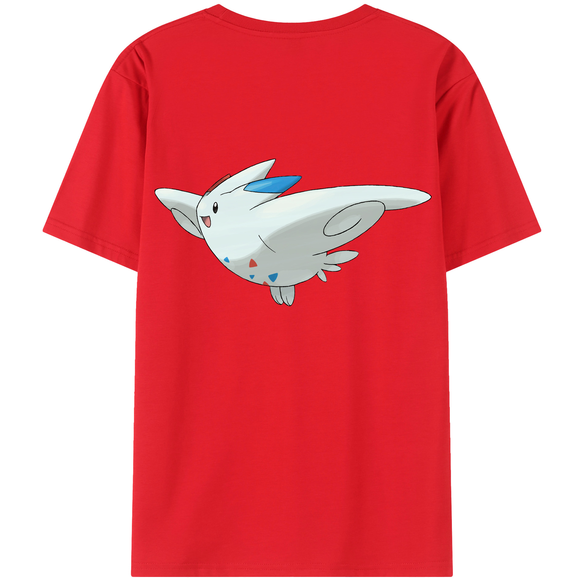 （画像用） ポケットモンスター Pokémon 綿100％ メンズ半袖Tシャツ（バックプリント） 通気性