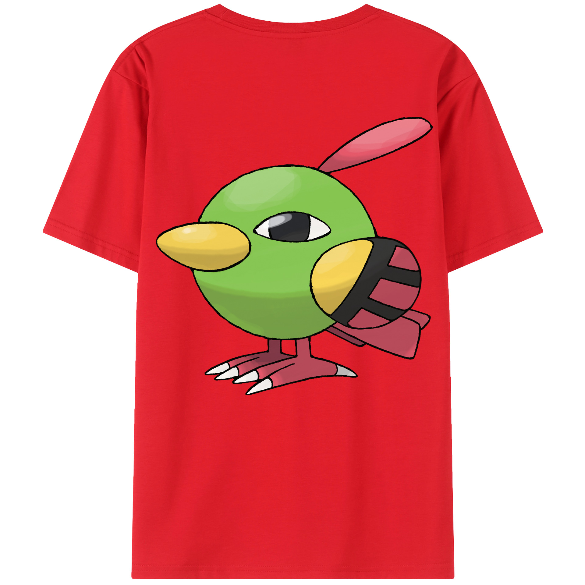 （画像用） ポケットモンスター Pokémon 綿100％ メンズ半袖Tシャツ（バックプリント） 通気性