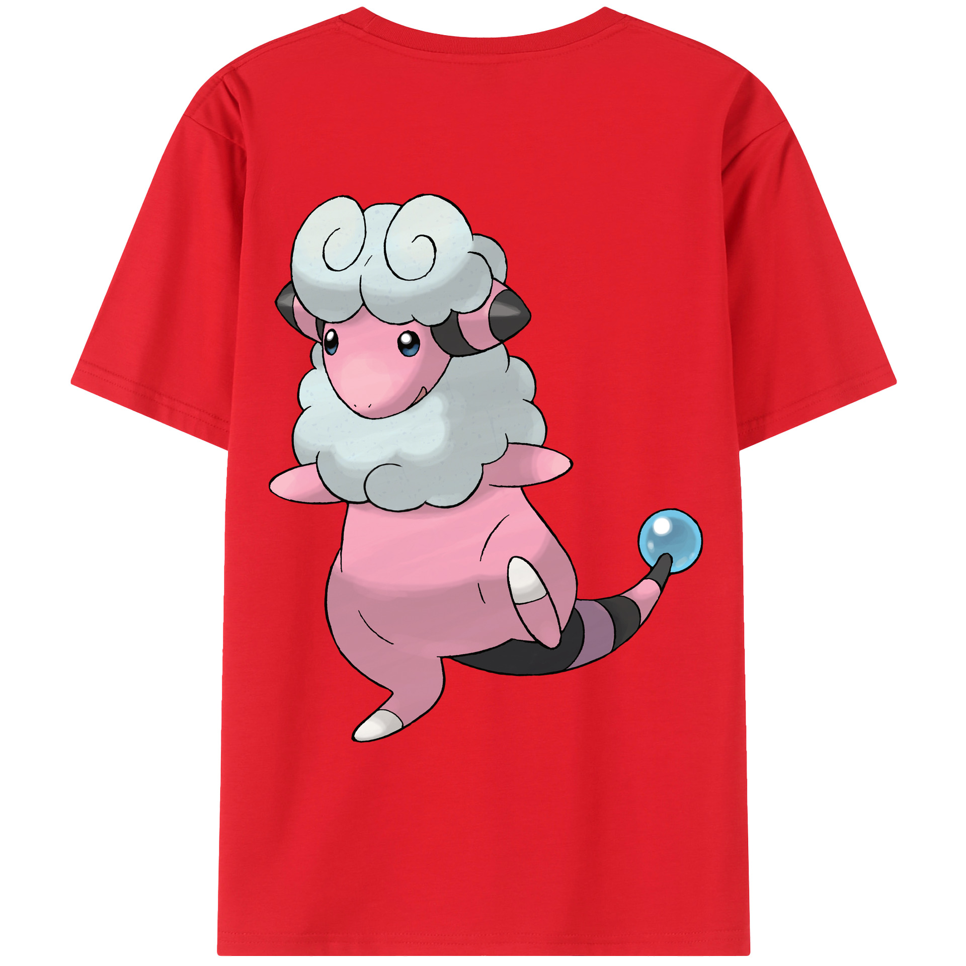 （画像用） ポケットモンスター Pokémon 綿100％ メンズ半袖Tシャツ（バックプリント） 通気性