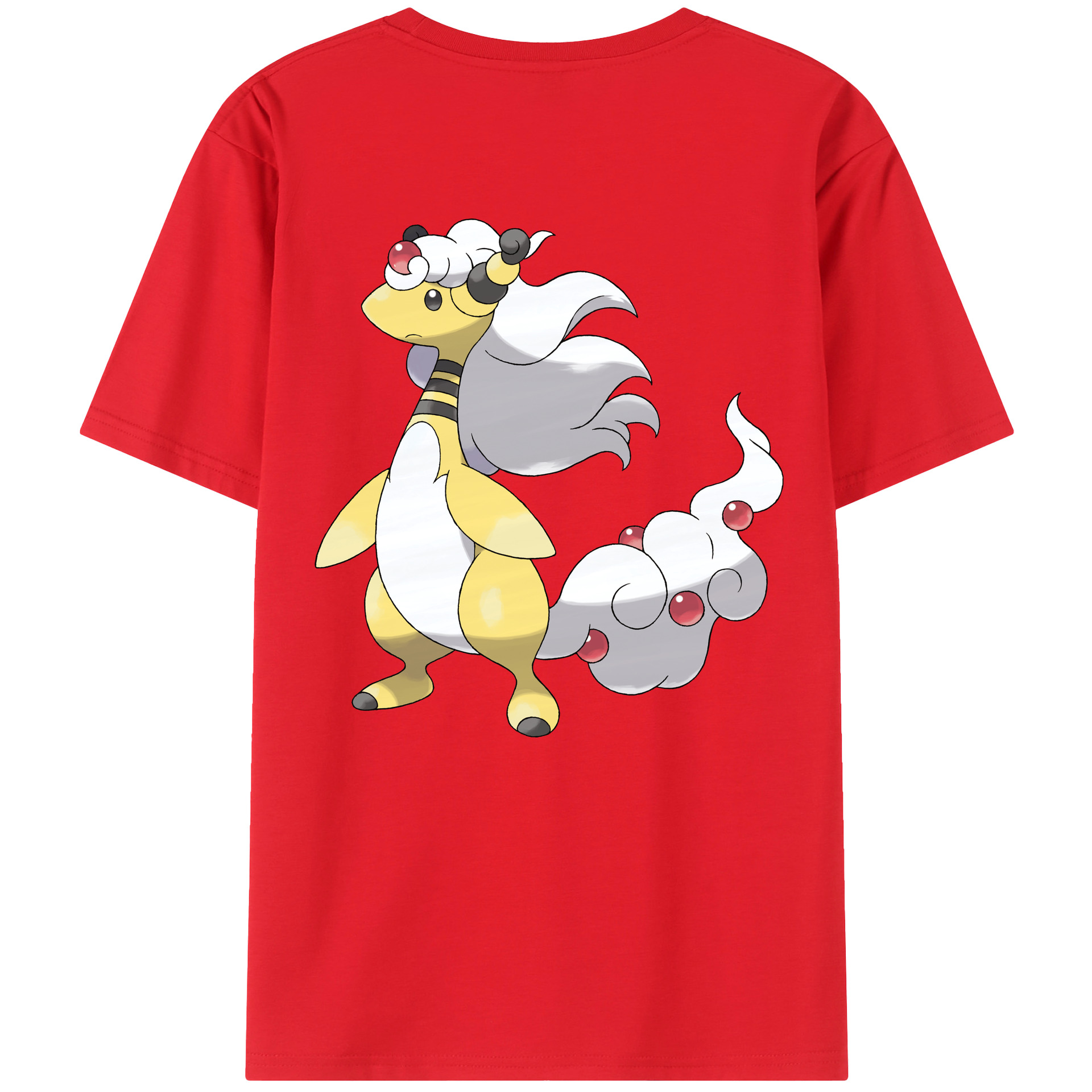 （画像用） ポケットモンスター Pokémon 綿100％ メンズ半袖Tシャツ（バックプリント） 通気性