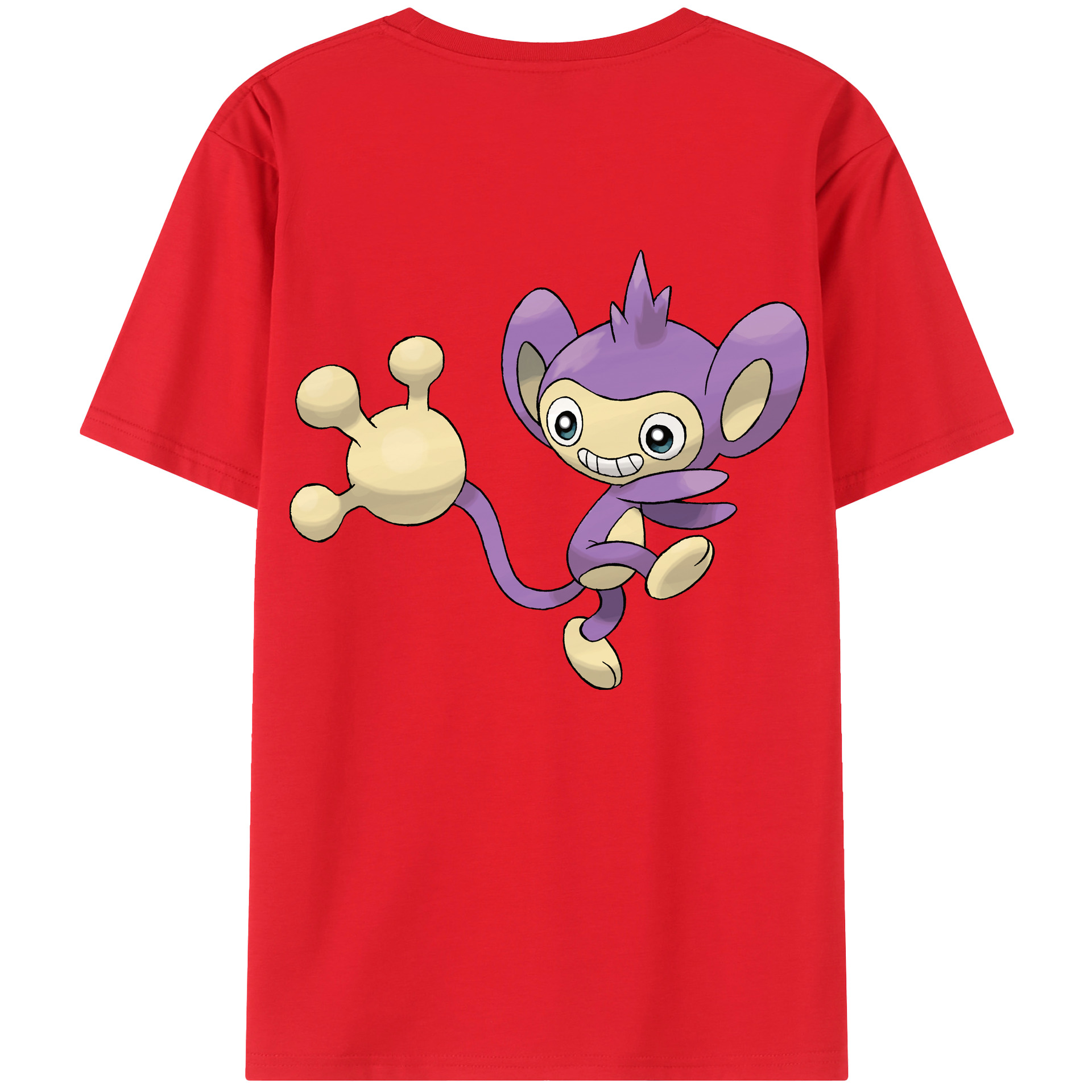 （画像用） ポケットモンスター Pokémon 綿100％ メンズ半袖Tシャツ（バックプリント） 通気性