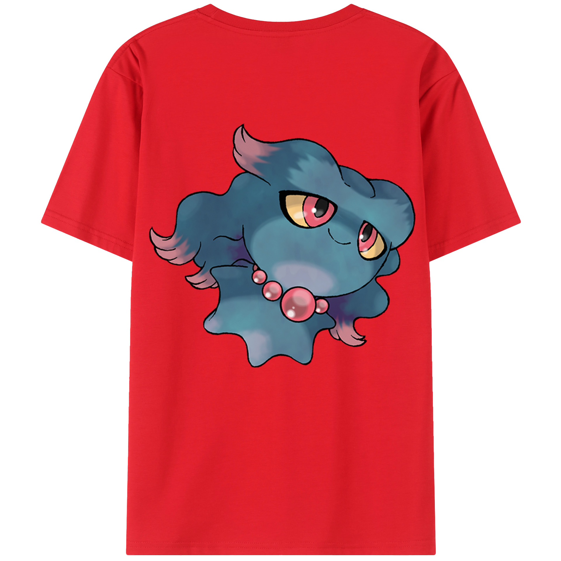 （画像用） ポケットモンスター Pokémon 綿100％ メンズ半袖Tシャツ（バックプリント） 通気性