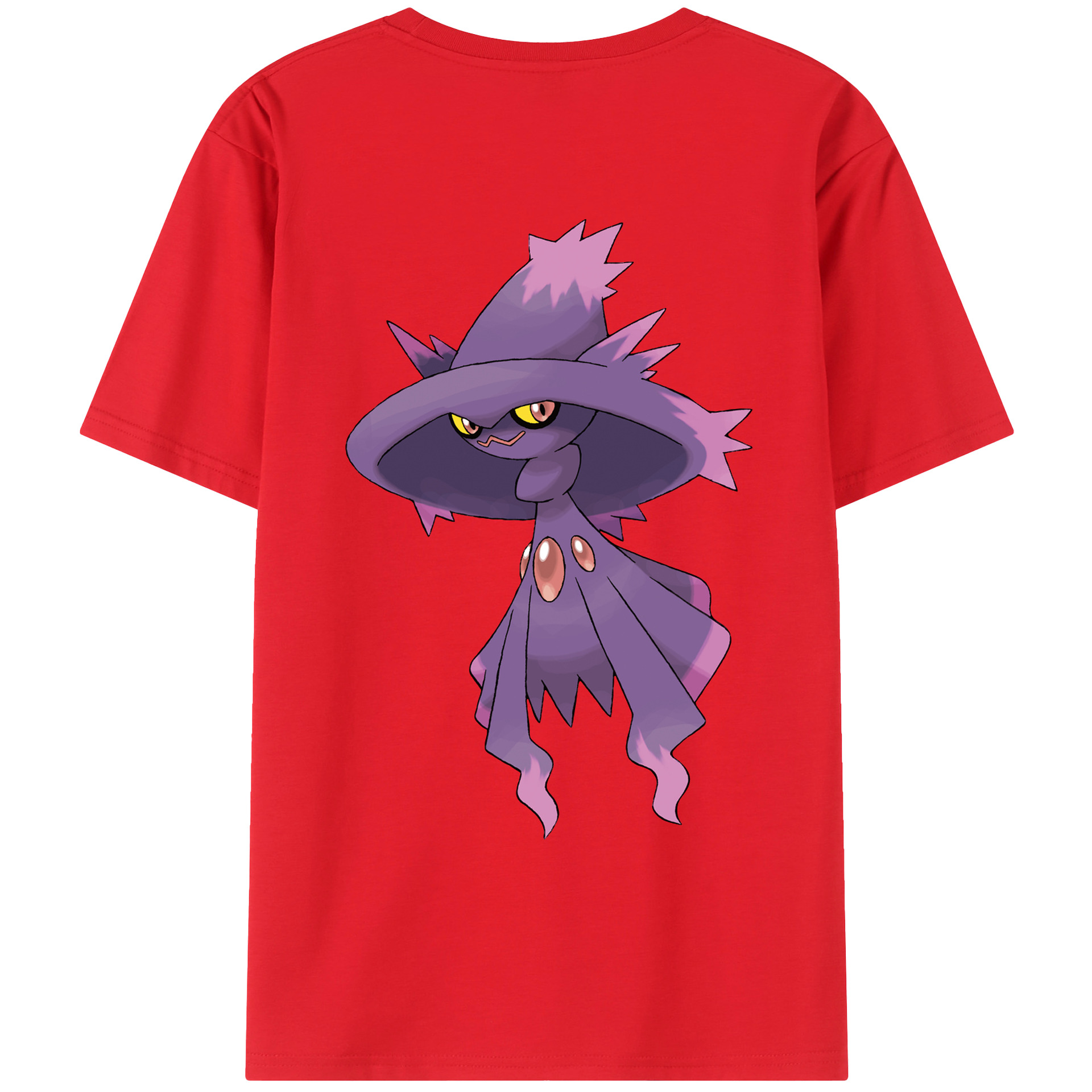 （画像用） ポケットモンスター Pokémon 綿100％ メンズ半袖Tシャツ（バックプリント） 通気性