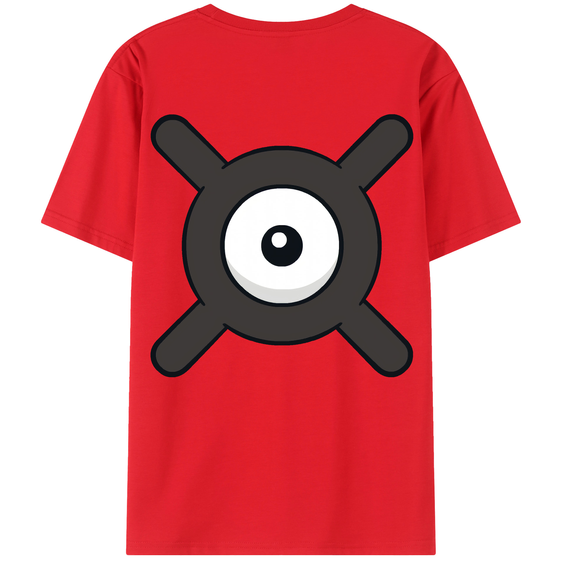 （画像用） ポケットモンスター Pokémon 綿100％ メンズ半袖Tシャツ（バックプリント） 通気性