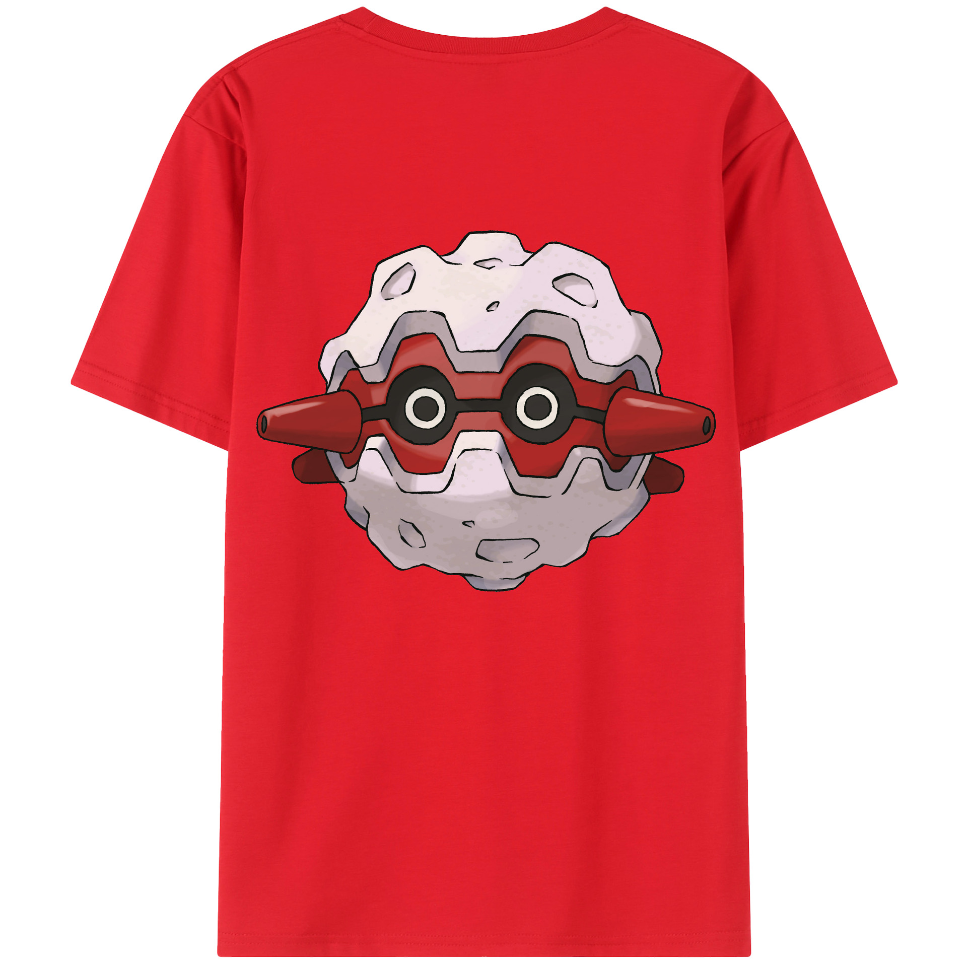 （画像用） ポケットモンスター Pokémon 綿100％ メンズ半袖Tシャツ（バックプリント） 通気性