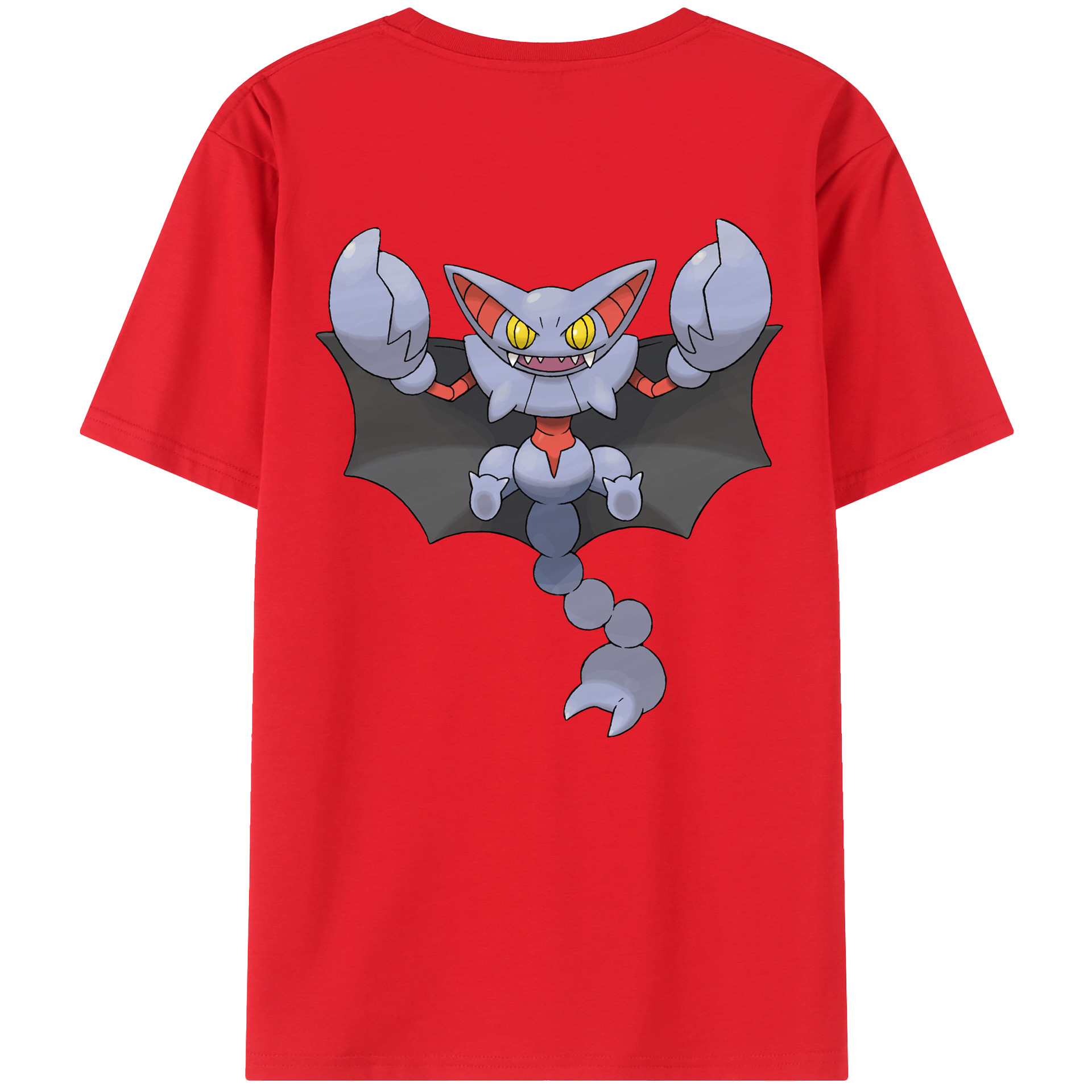 （画像用） ポケットモンスター Pokémon 綿100％ メンズ半袖Tシャツ（バックプリント） 通気性