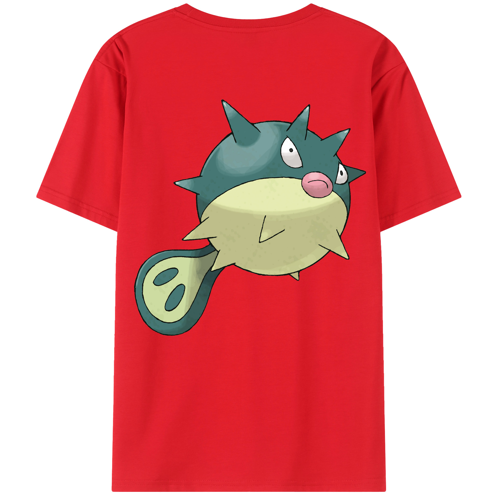 （画像用） ポケットモンスター Pokémon 綿100％ メンズ半袖Tシャツ（バックプリント） 通気性