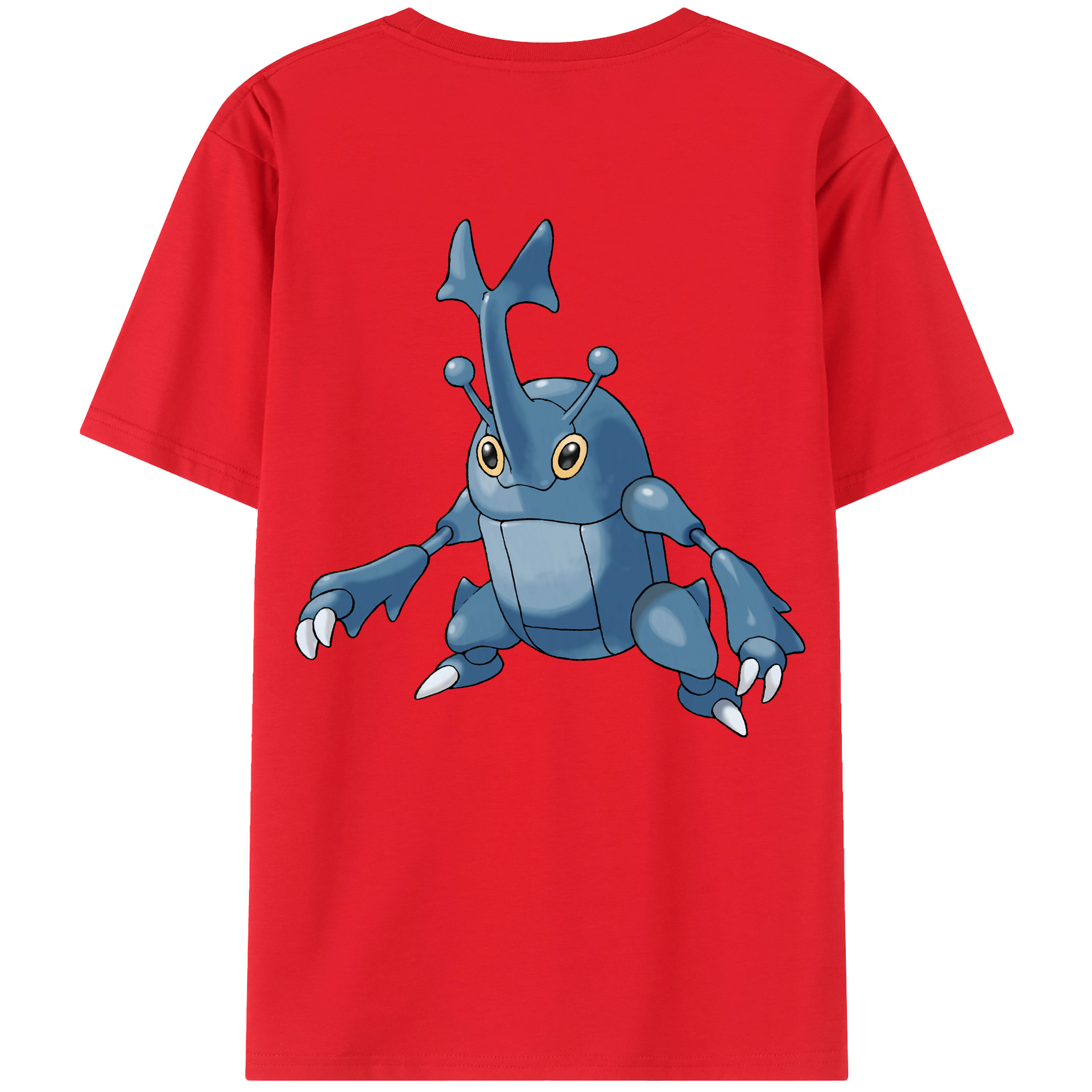 （画像用） ポケットモンスター Pokémon 綿100％ メンズ半袖Tシャツ（バックプリント） 通気性