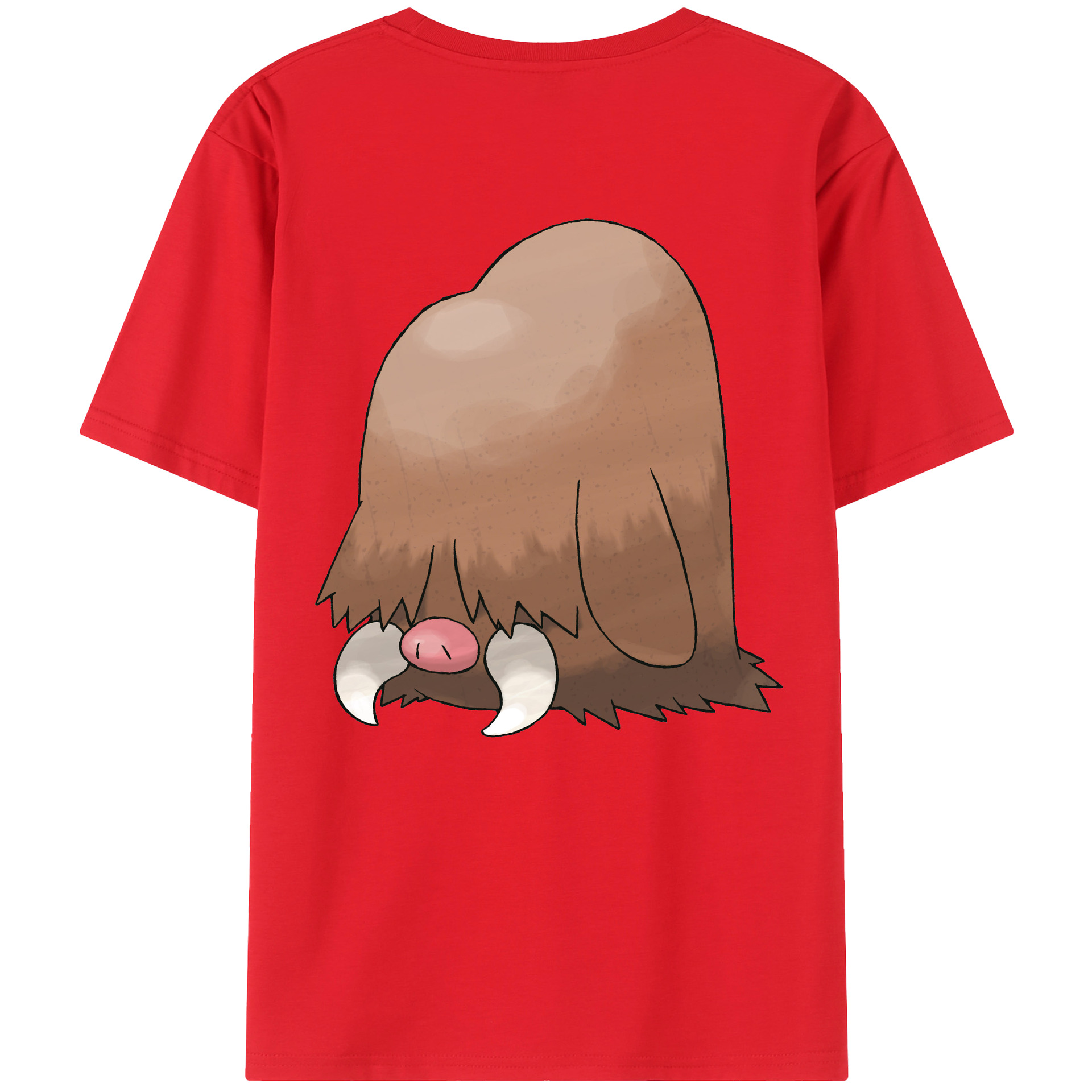 （画像用） ポケットモンスター Pokémon 綿100％ メンズ半袖Tシャツ（バックプリント） 通気性