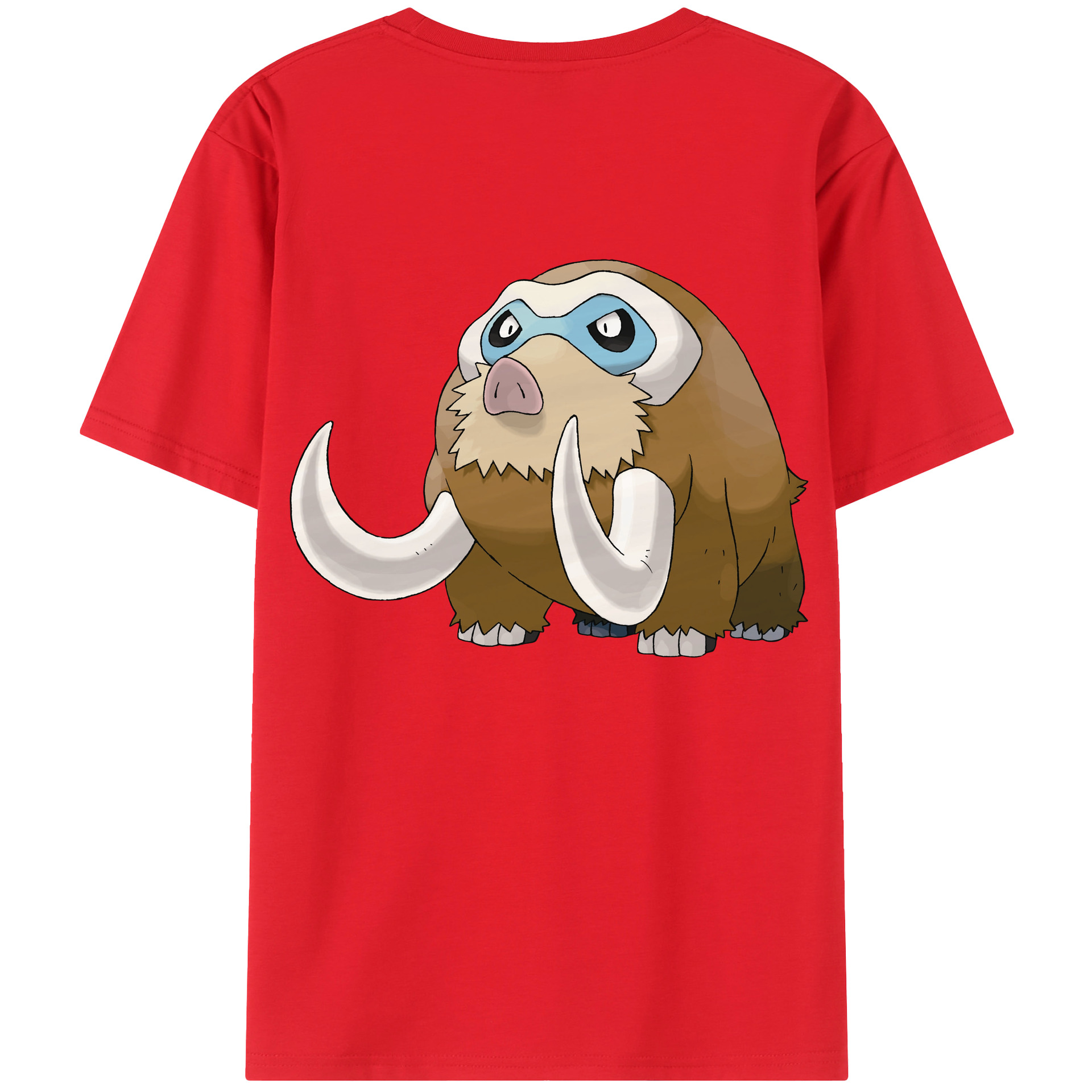 （画像用） ポケットモンスター Pokémon 綿100％ メンズ半袖Tシャツ（バックプリント） 通気性