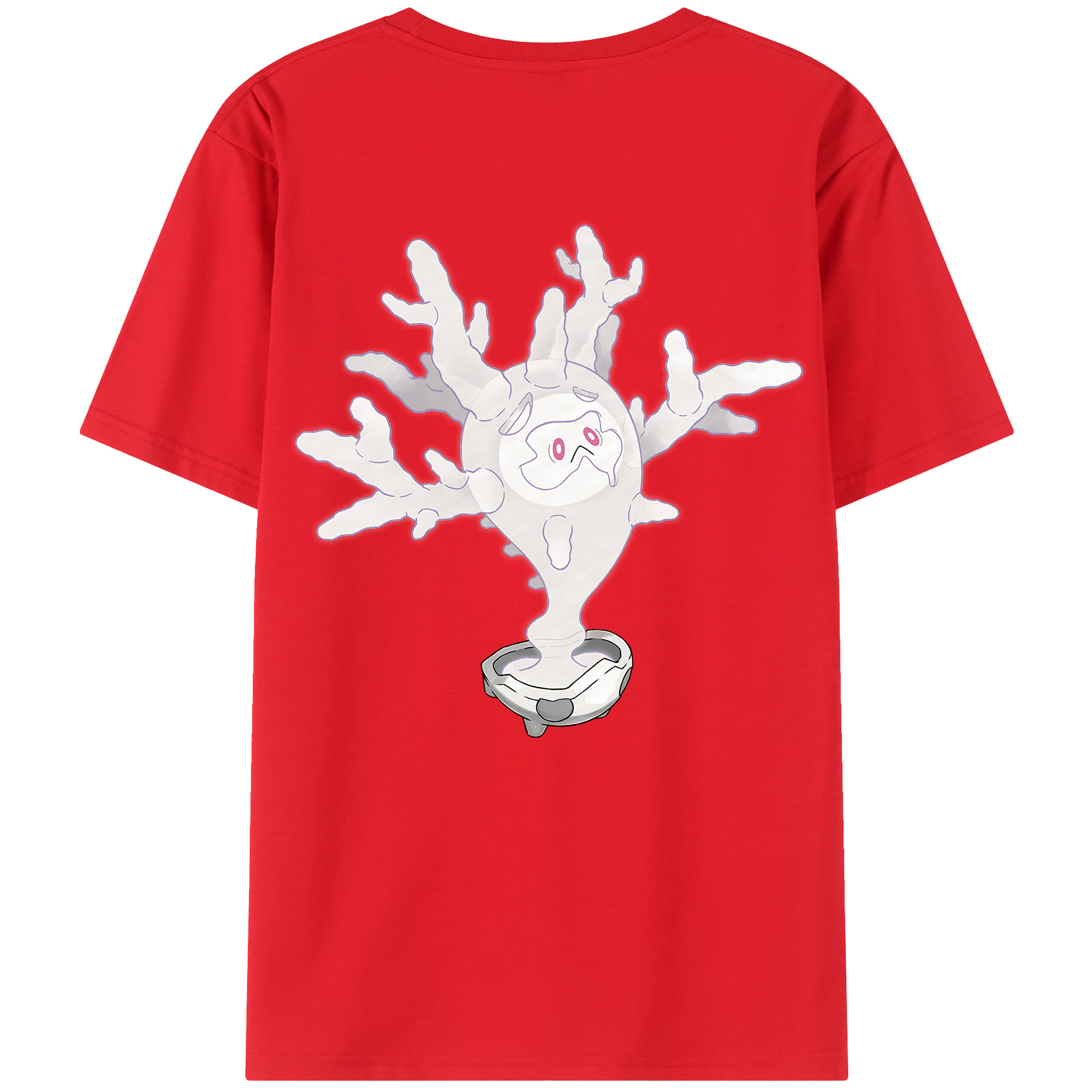 （画像用） ポケットモンスター Pokémon 綿100％ メンズ半袖Tシャツ（バックプリント） 通気性