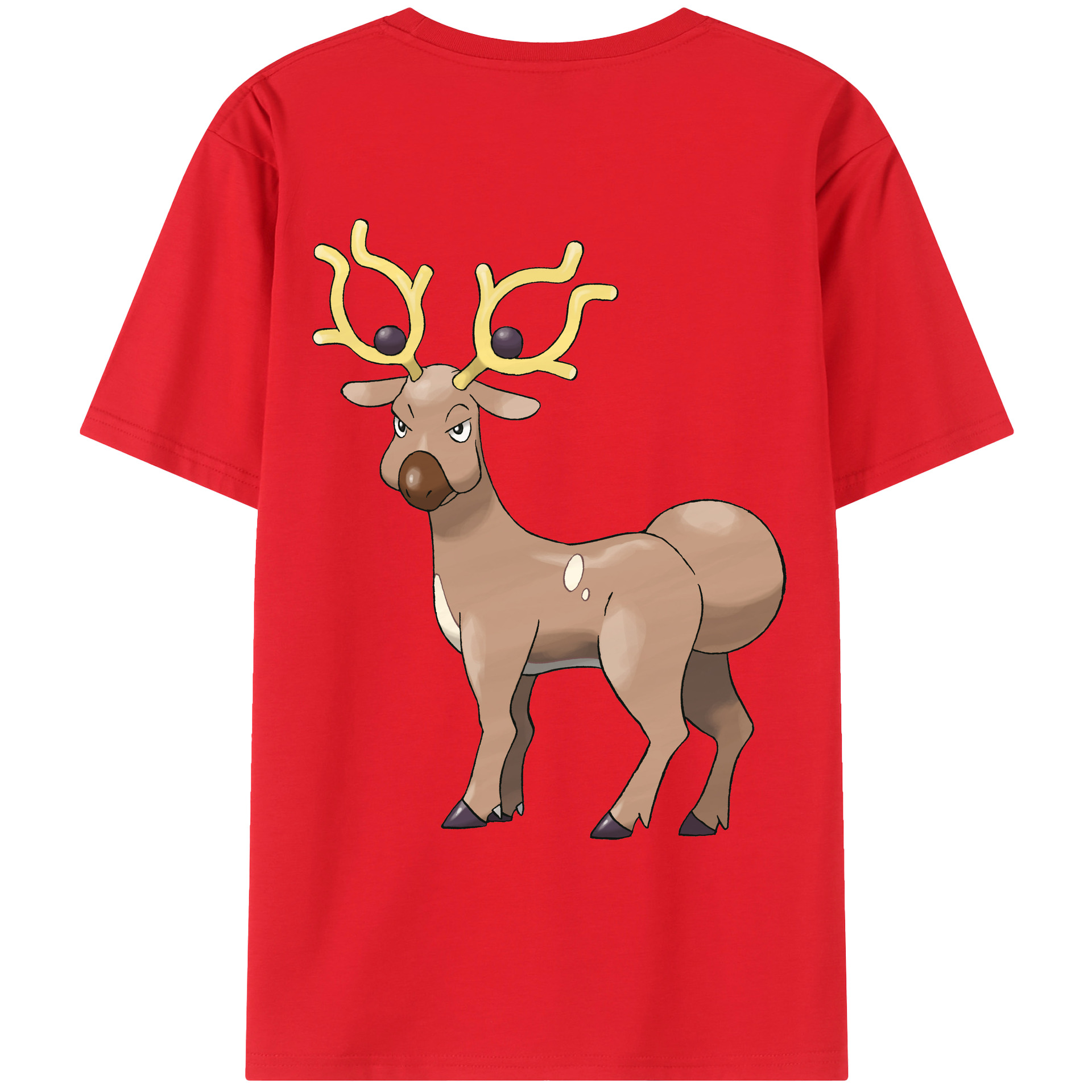 （画像用） ポケットモンスター Pokémon 綿100％ メンズ半袖Tシャツ（バックプリント） 通気性