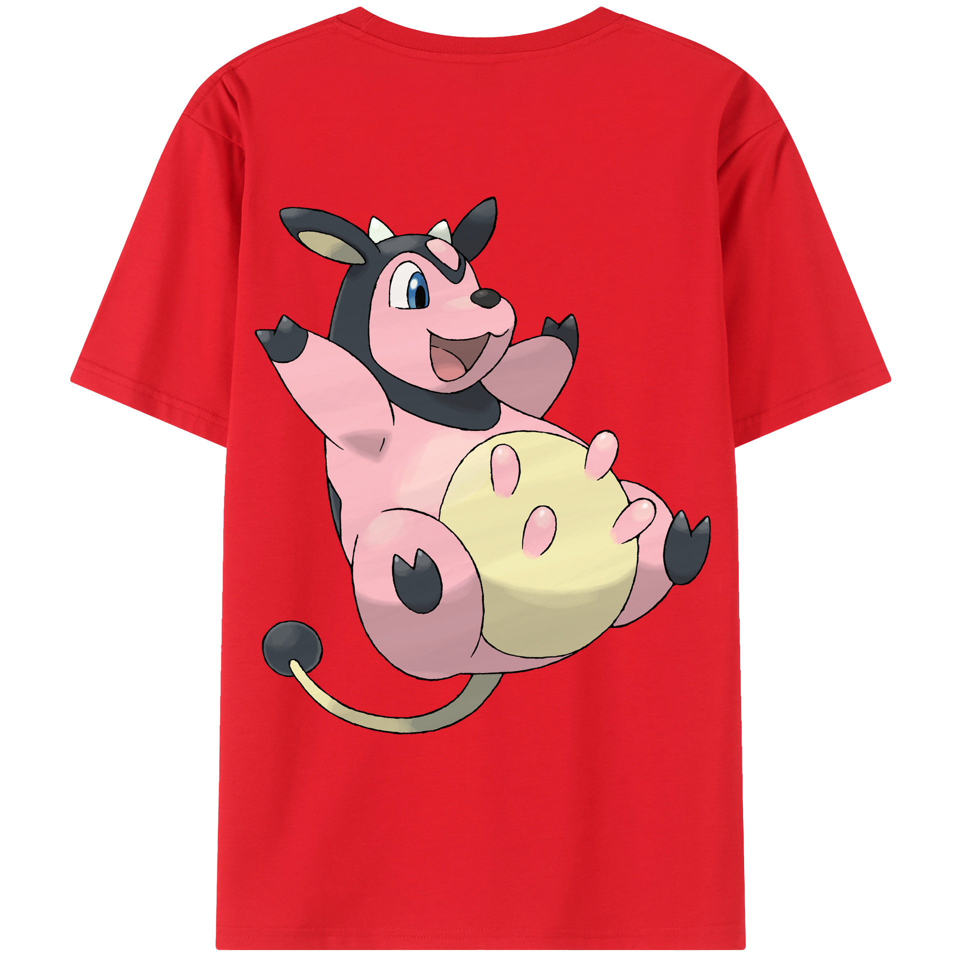 （画像用） ポケットモンスター Pokémon 綿100％ メンズ半袖Tシャツ（バックプリント） 通気性