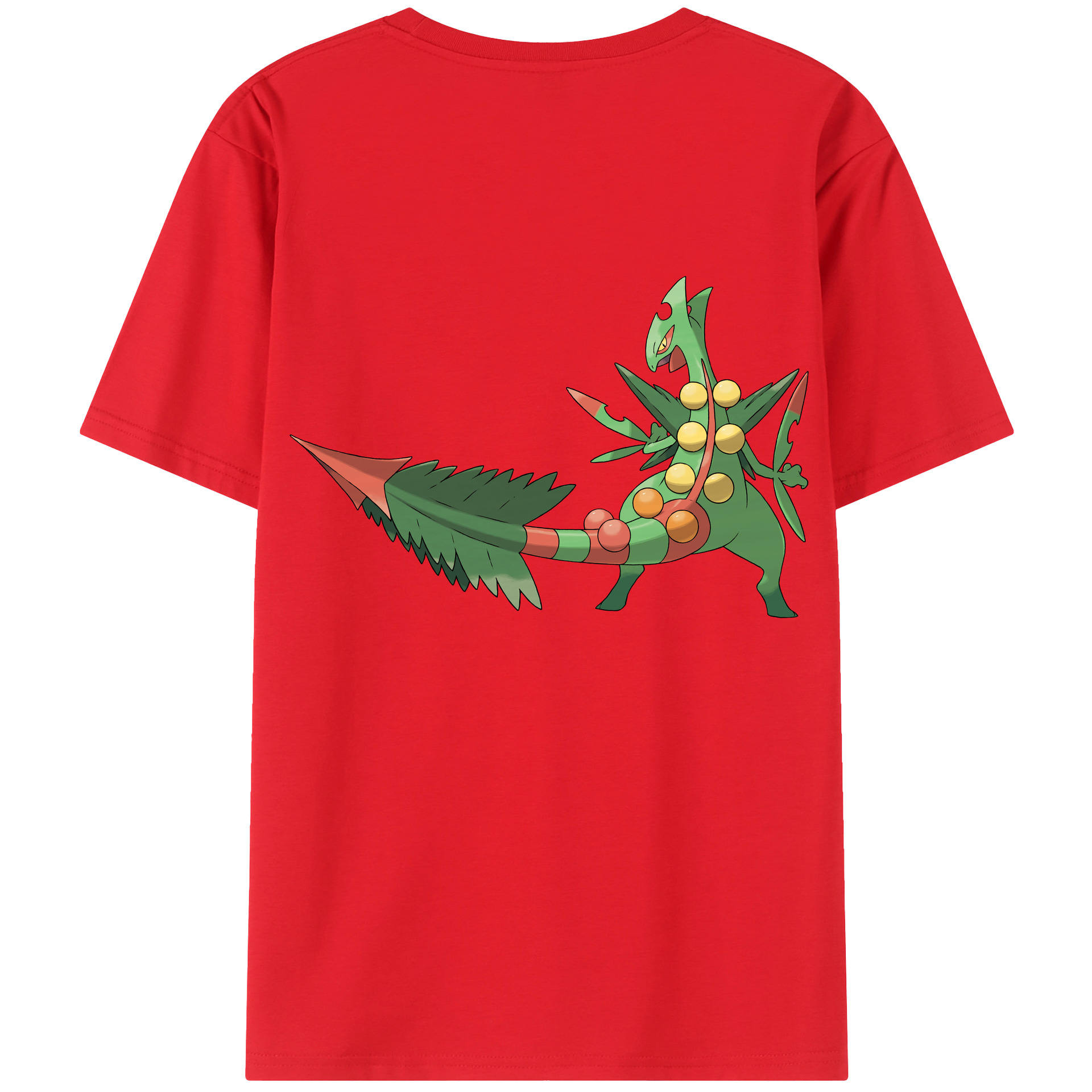 （画像用） ポケットモンスター Pokémon 綿100％ メンズ半袖Tシャツ（バックプリント） 通気性