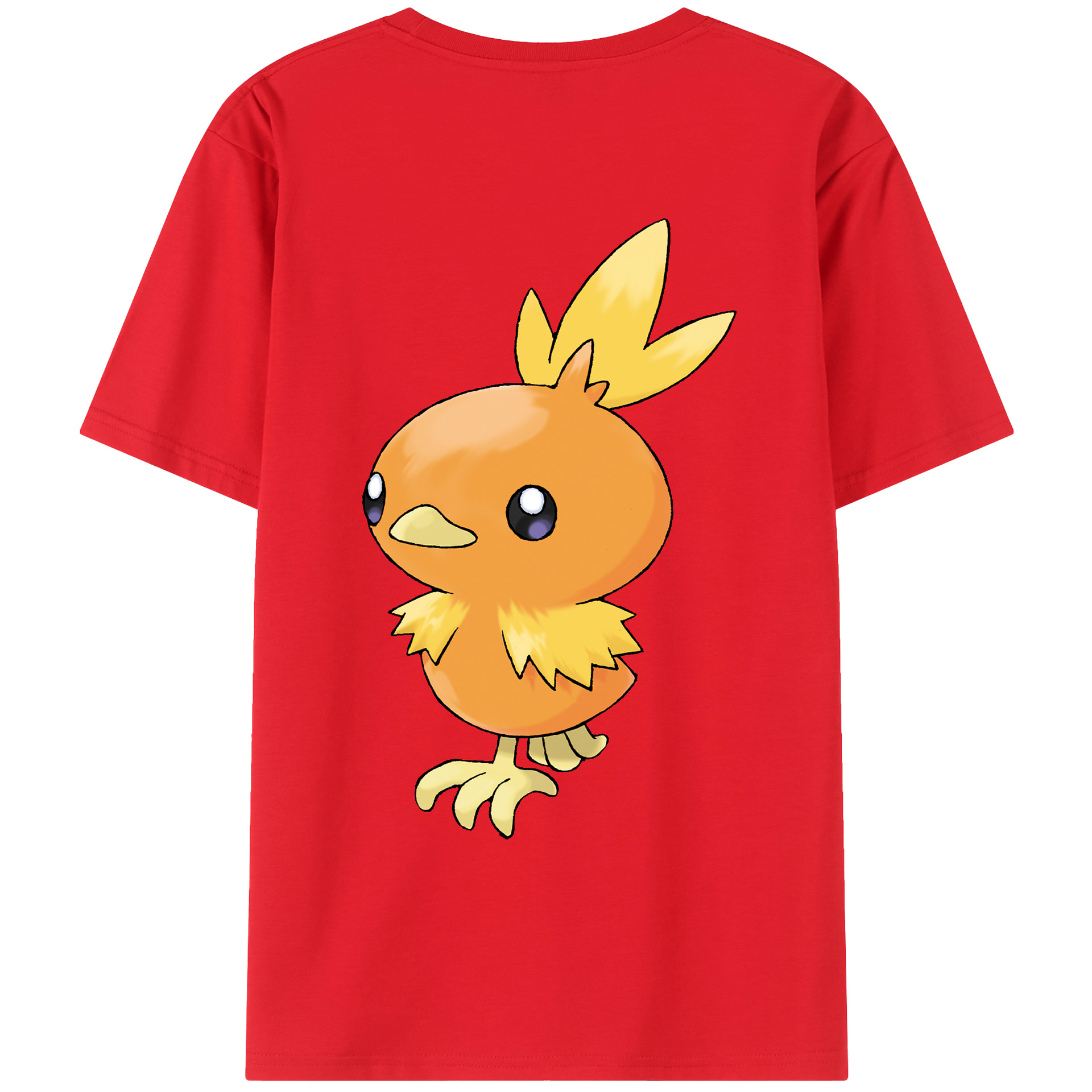 （画像用） ポケットモンスター Pokémon 綿100％ メンズ半袖Tシャツ（バックプリント） 通気性