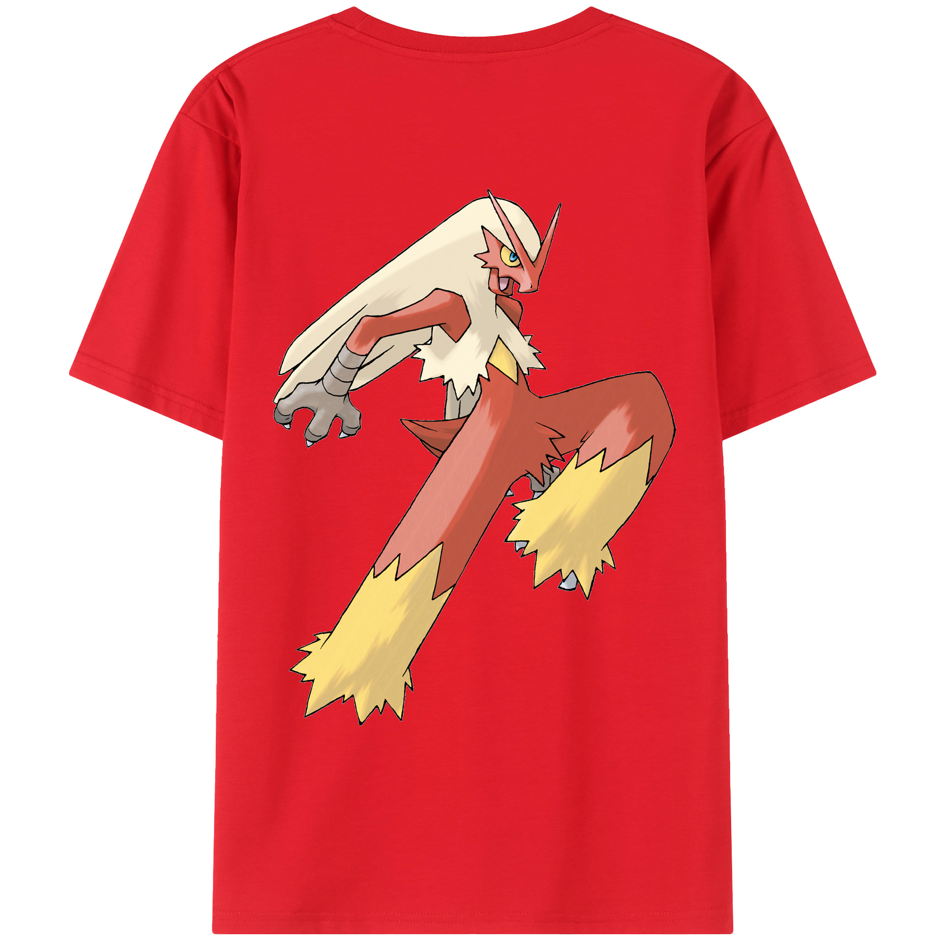 （画像用） ポケットモンスター Pokémon 綿100％ メンズ半袖Tシャツ（バックプリント） 通気性