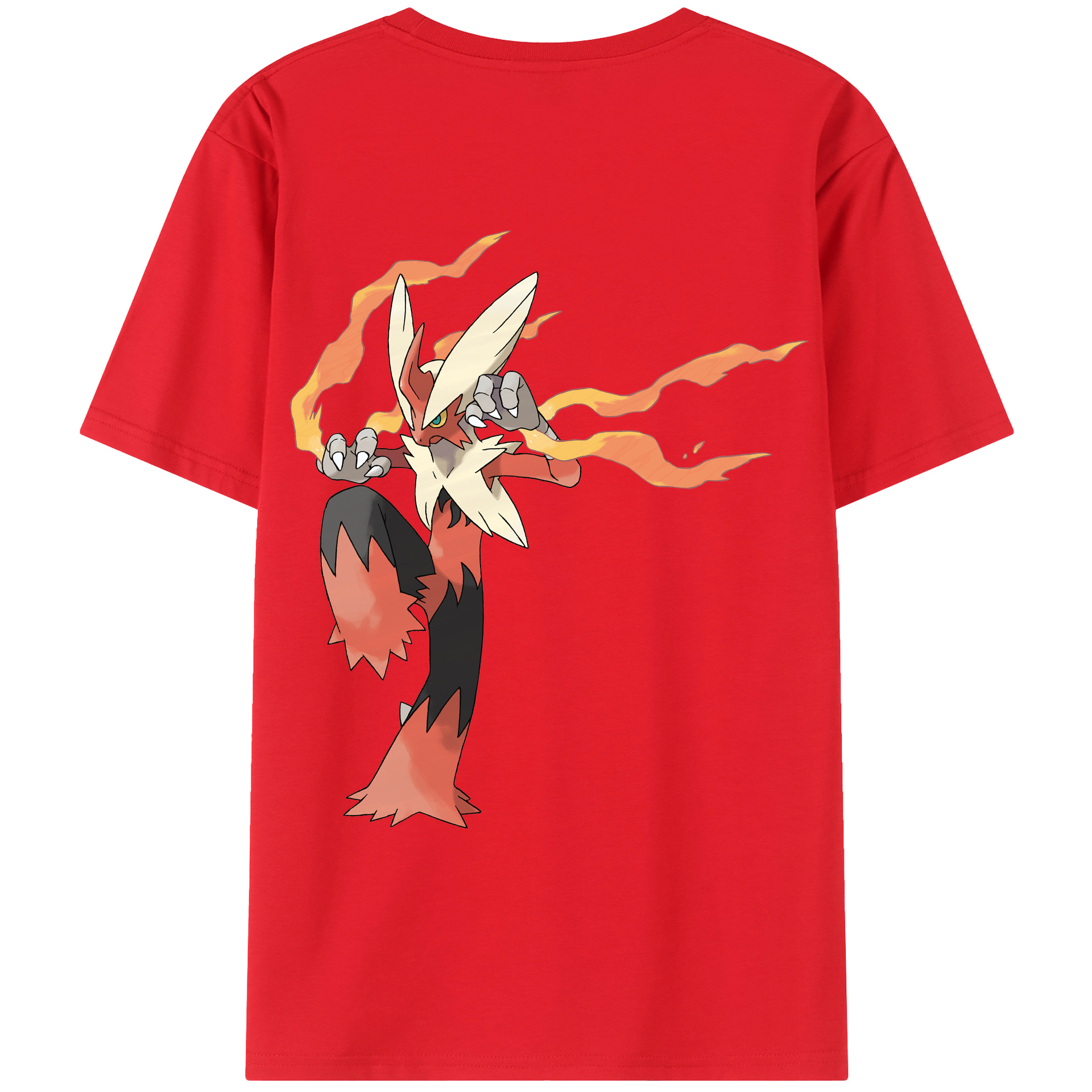 （画像用） ポケットモンスター Pokémon 綿100％ メンズ半袖Tシャツ（バックプリント） 通気性