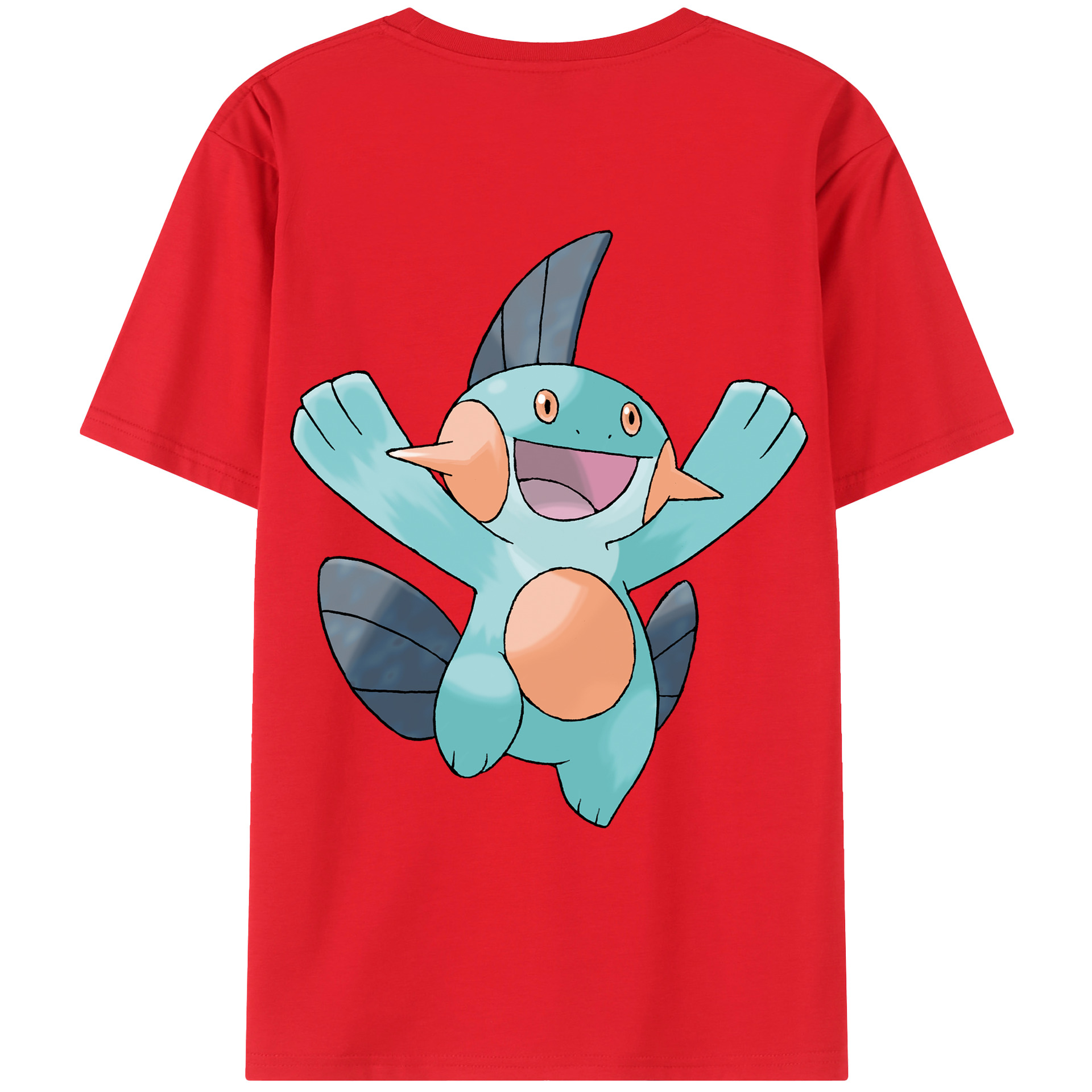 （画像用） ポケットモンスター Pokémon 綿100％ メンズ半袖Tシャツ（バックプリント） 通気性