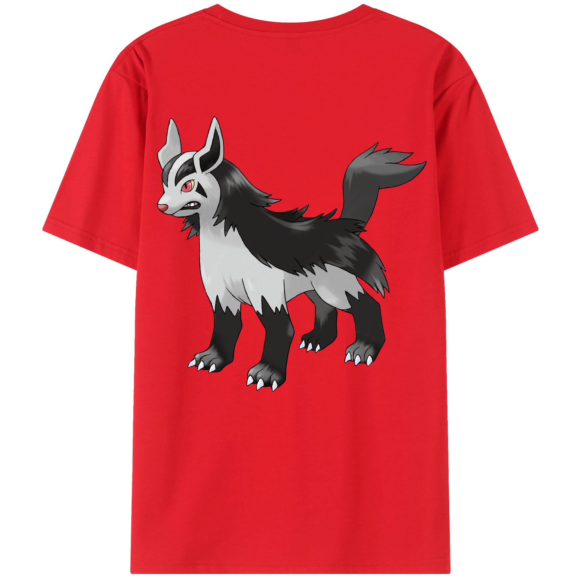 （画像用） ポケットモンスター Pokémon 綿100％ メンズ半袖Tシャツ（バックプリント） 通気性