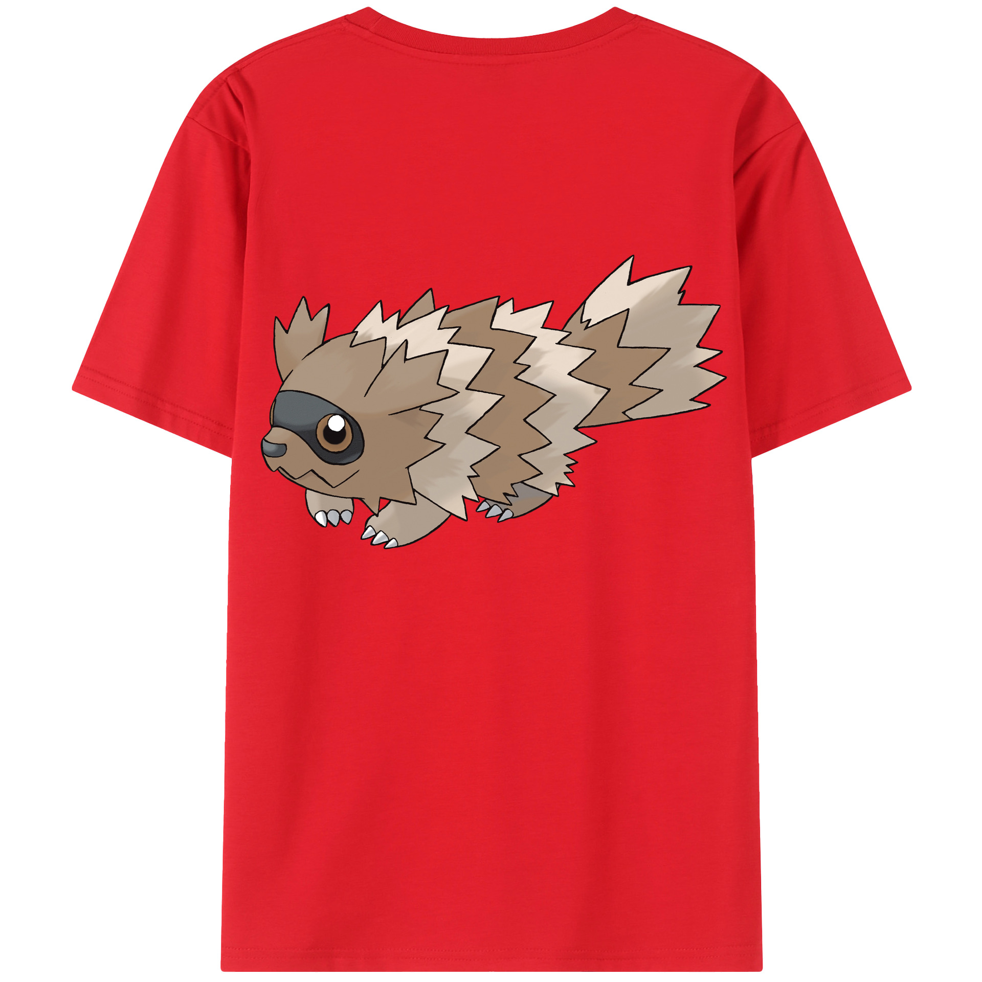 （画像用） ポケットモンスター Pokémon 綿100％ メンズ半袖Tシャツ（バックプリント） 通気性