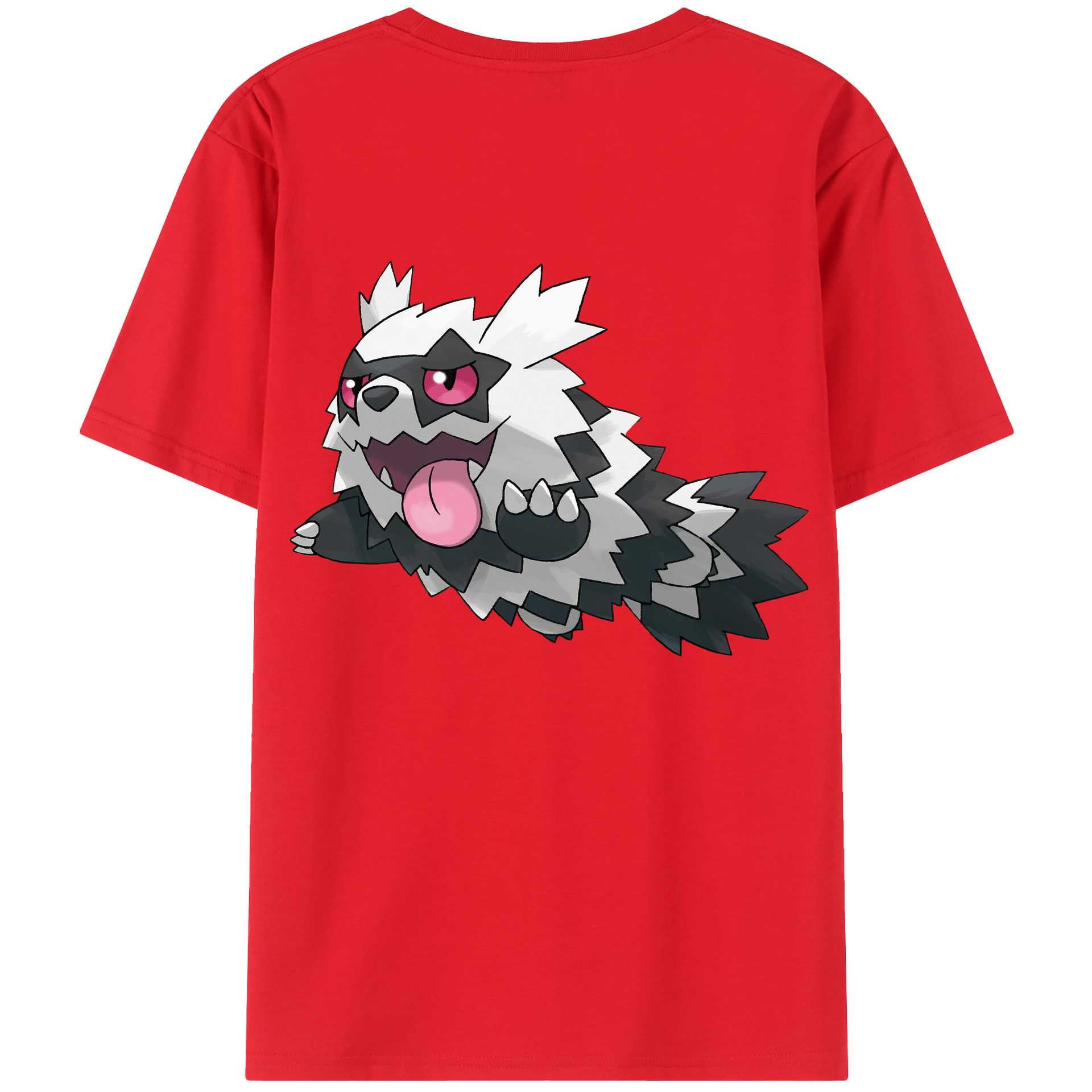 （画像用） ポケットモンスター Pokémon 綿100％ メンズ半袖Tシャツ（バックプリント） 通気性