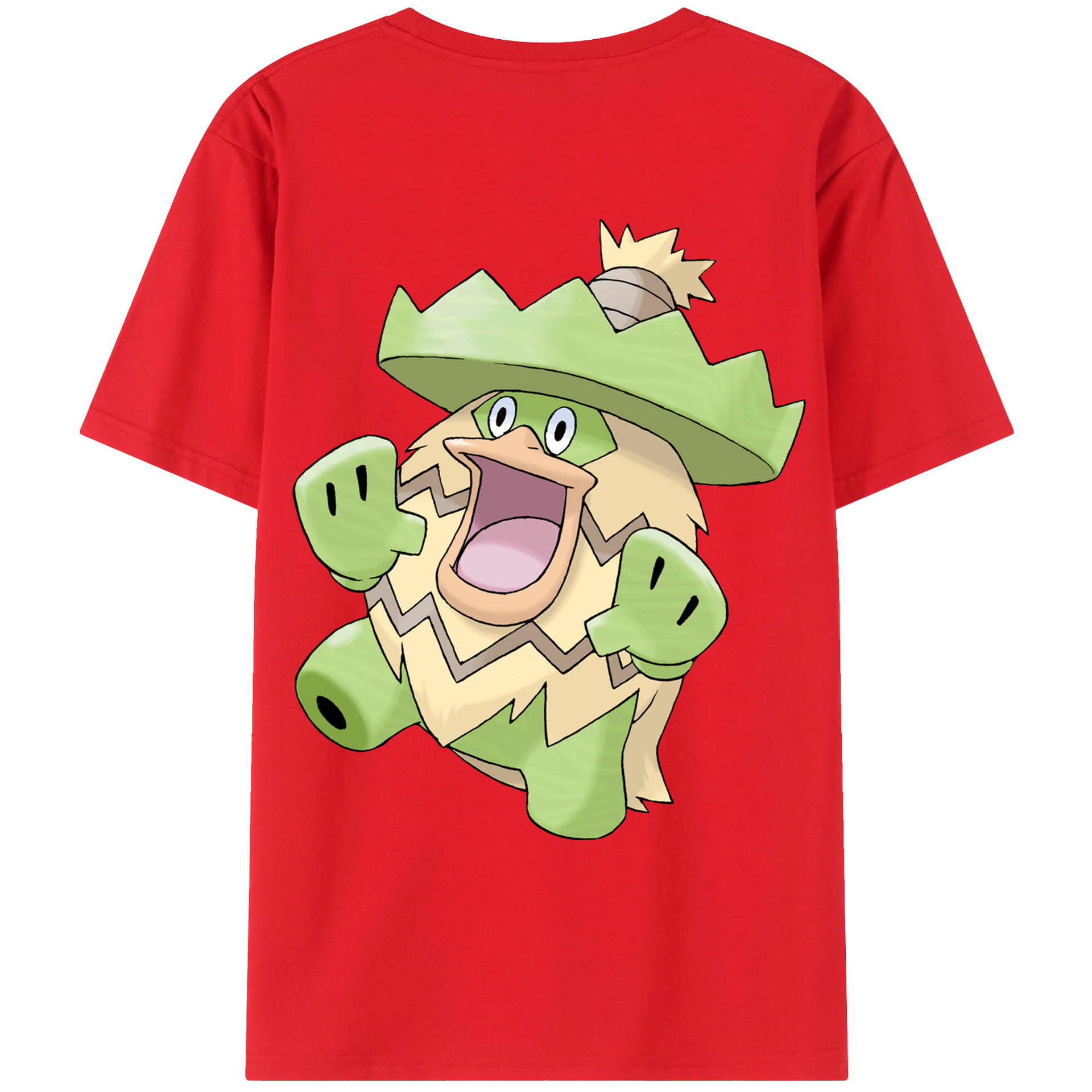 （画像用） ポケットモンスター Pokémon 綿100％ メンズ半袖Tシャツ（バックプリント） 通気性