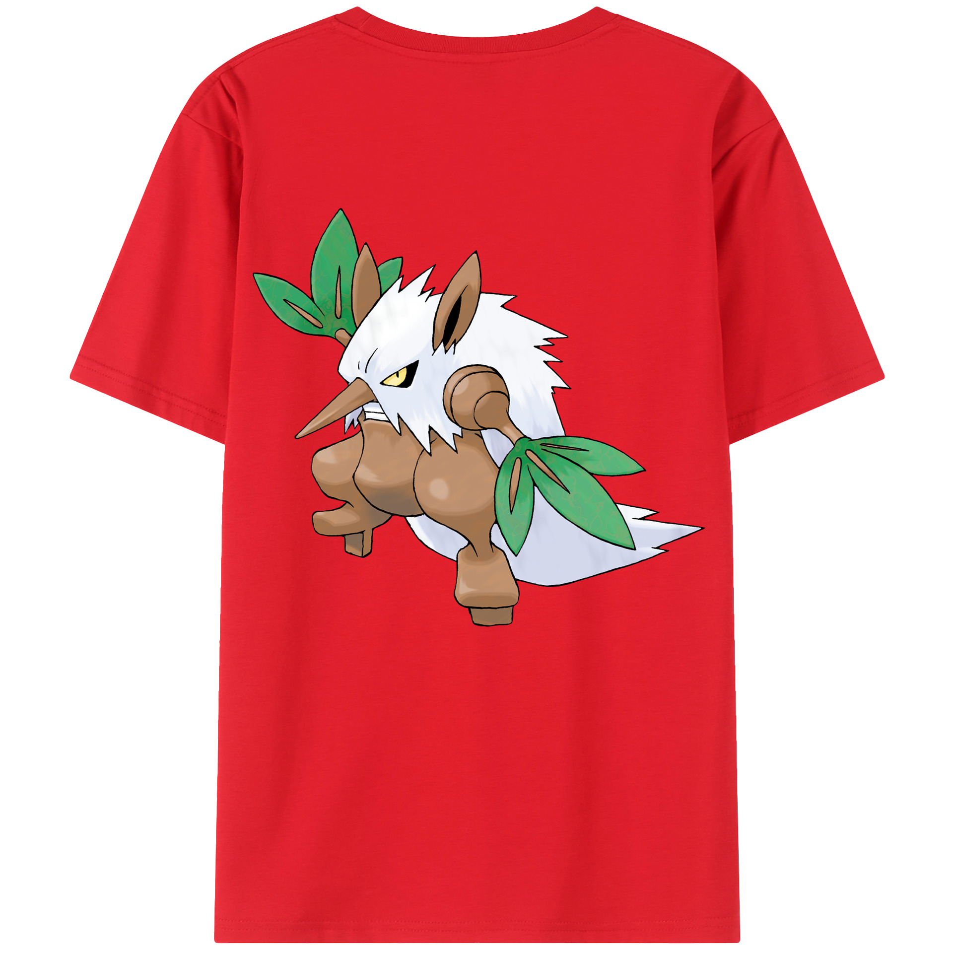 （画像用） ポケットモンスター Pokémon 綿100％ メンズ半袖Tシャツ（バックプリント） 通気性