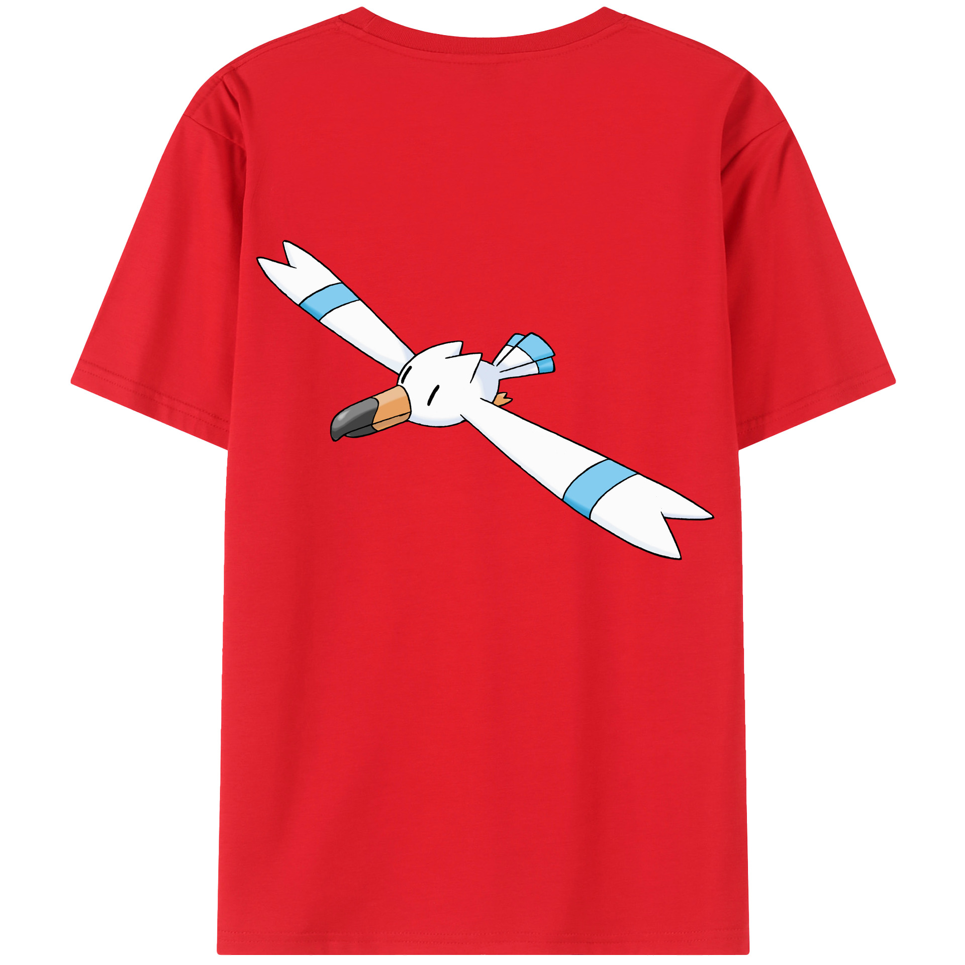 （画像用） ポケットモンスター Pokémon 綿100％ メンズ半袖Tシャツ（バックプリント） 通気性