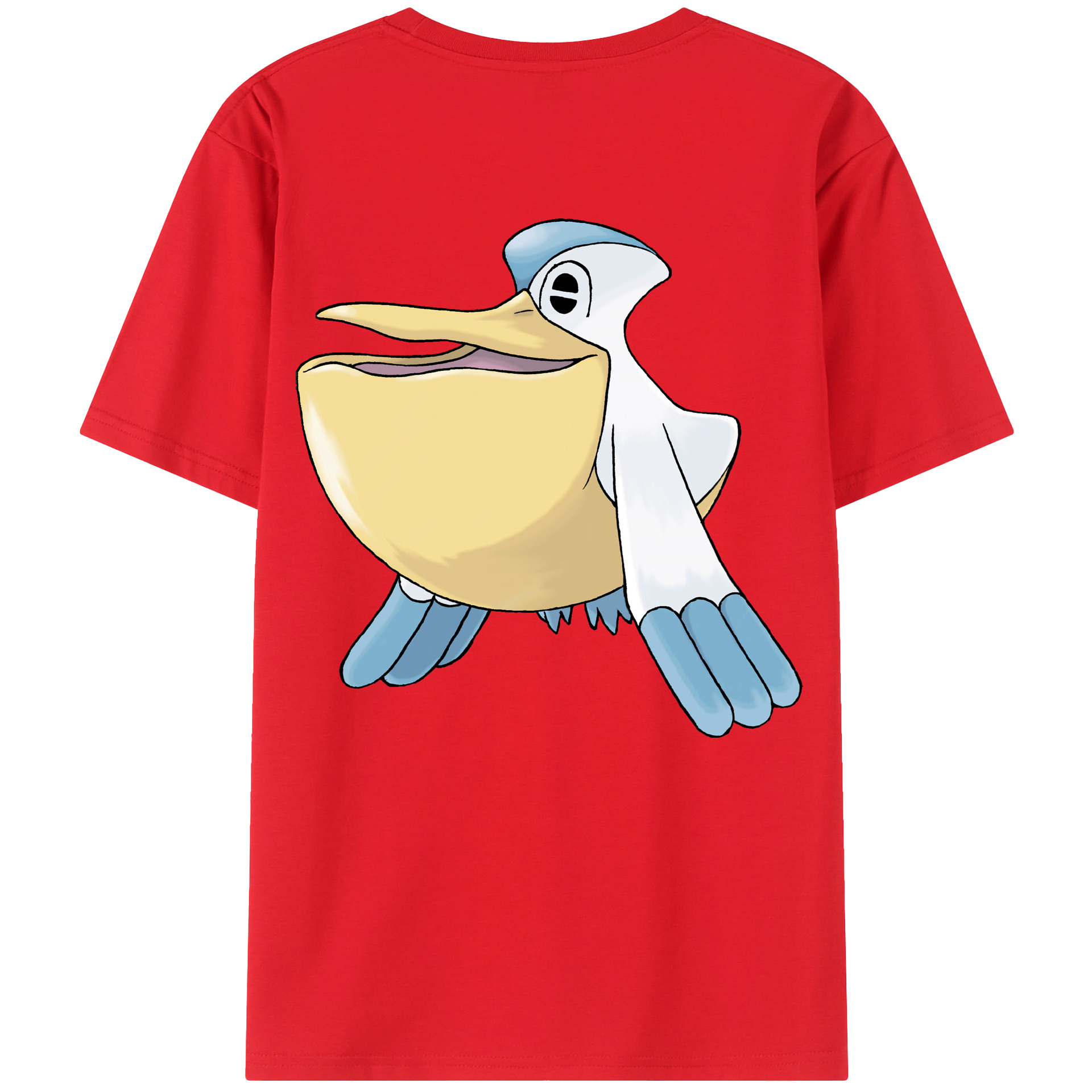（画像用） ポケットモンスター Pokémon 綿100％ メンズ半袖Tシャツ（バックプリント） 通気性