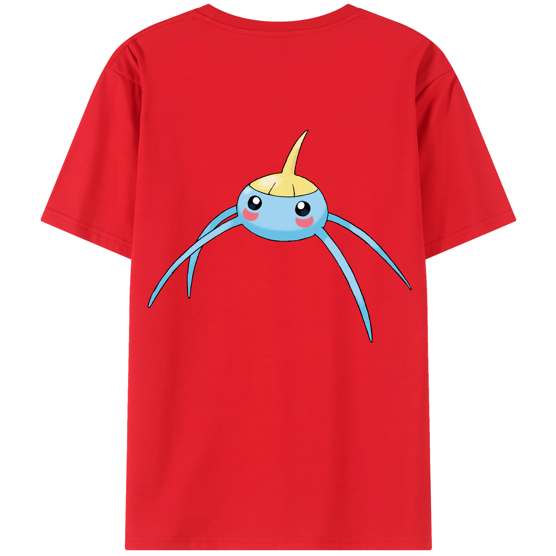 （画像用） ポケットモンスター Pokémon 綿100％ メンズ半袖Tシャツ（バックプリント） 通気性
