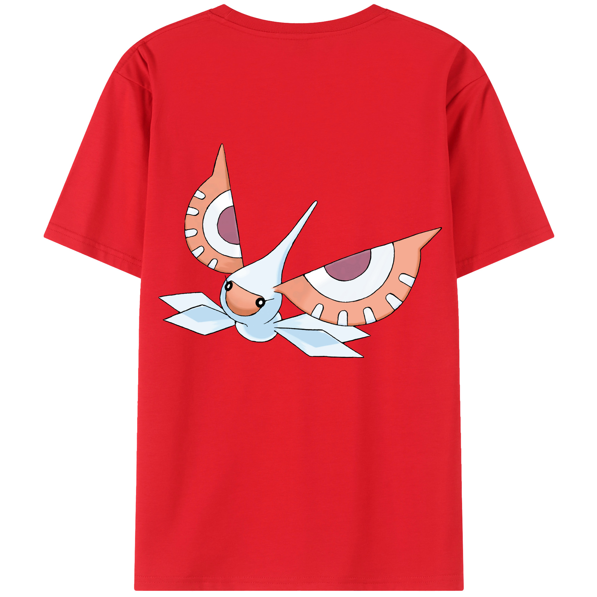 （画像用） ポケットモンスター Pokémon 綿100％ メンズ半袖Tシャツ（バックプリント） 通気性