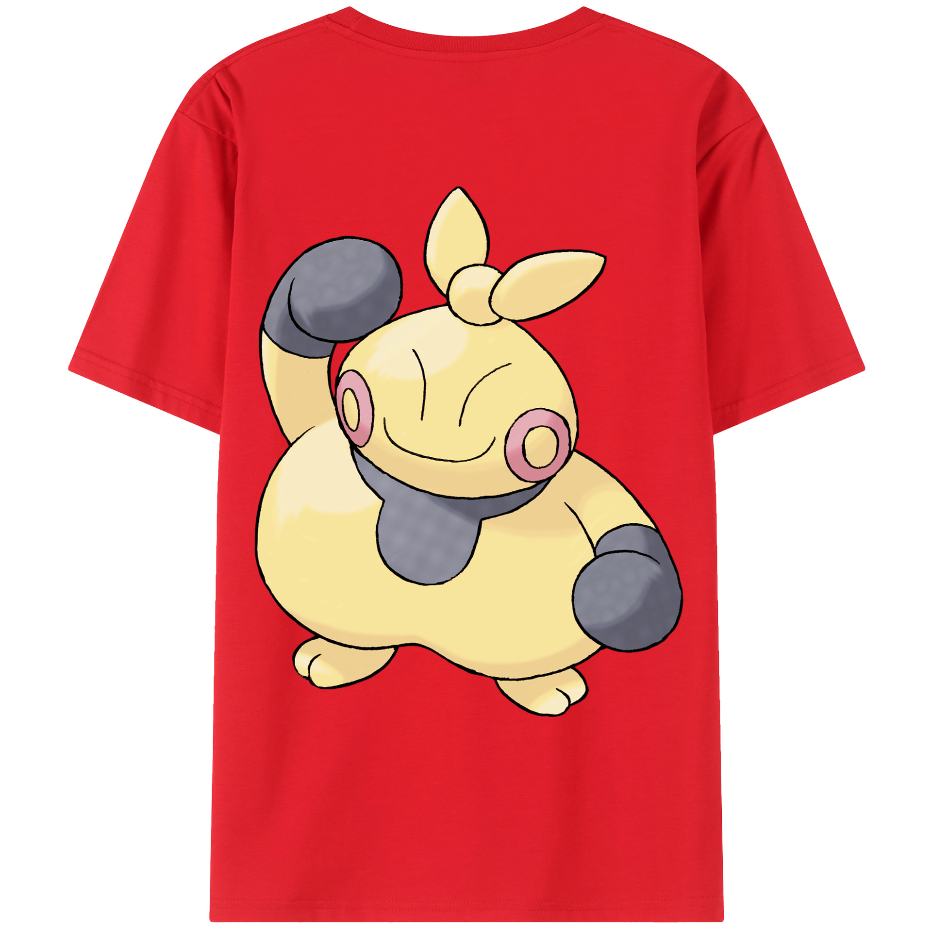 （画像用） ポケットモンスター Pokémon 綿100％ メンズ半袖Tシャツ（バックプリント） 通気性