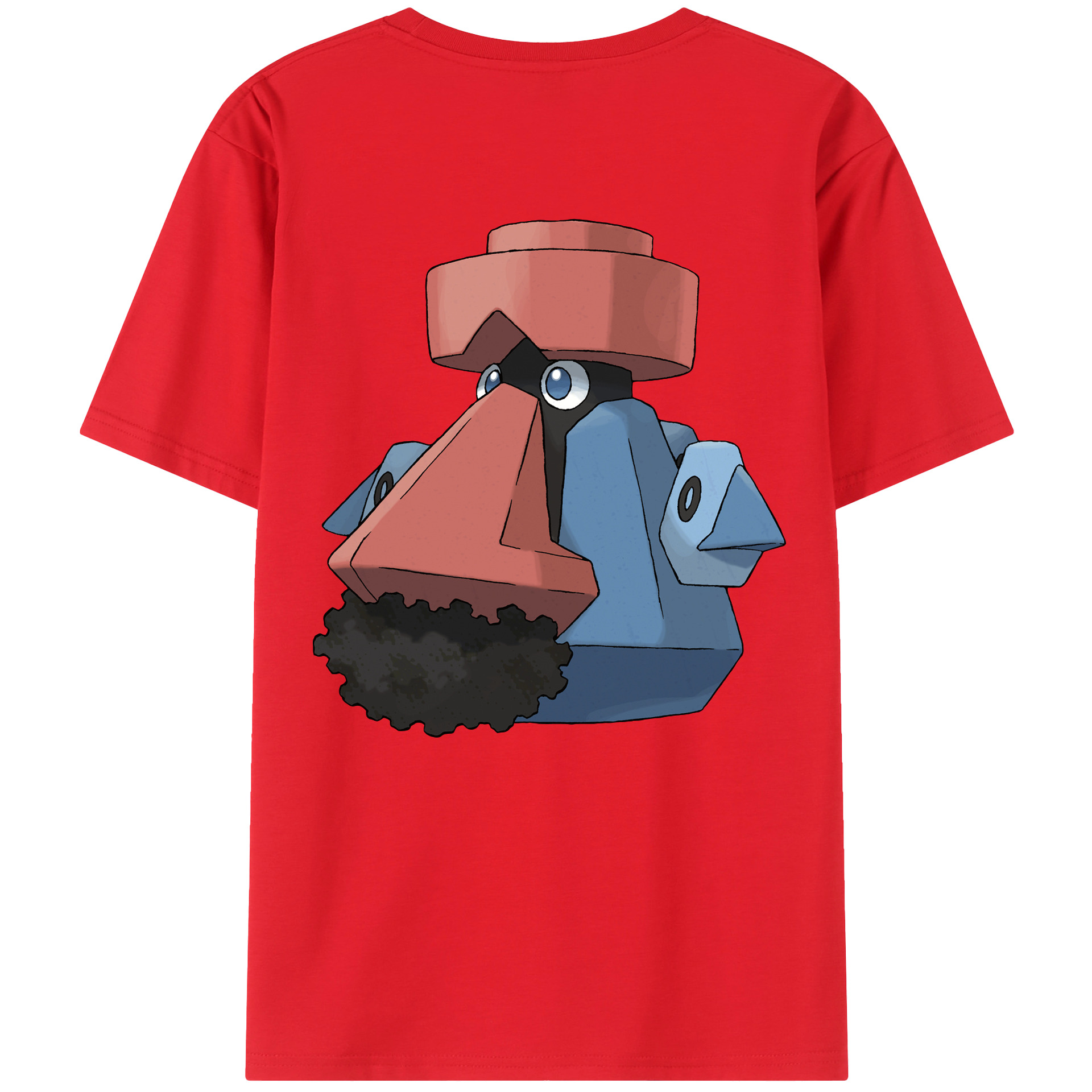 （画像用） ポケットモンスター Pokémon 綿100％ メンズ半袖Tシャツ（バックプリント） 通気性