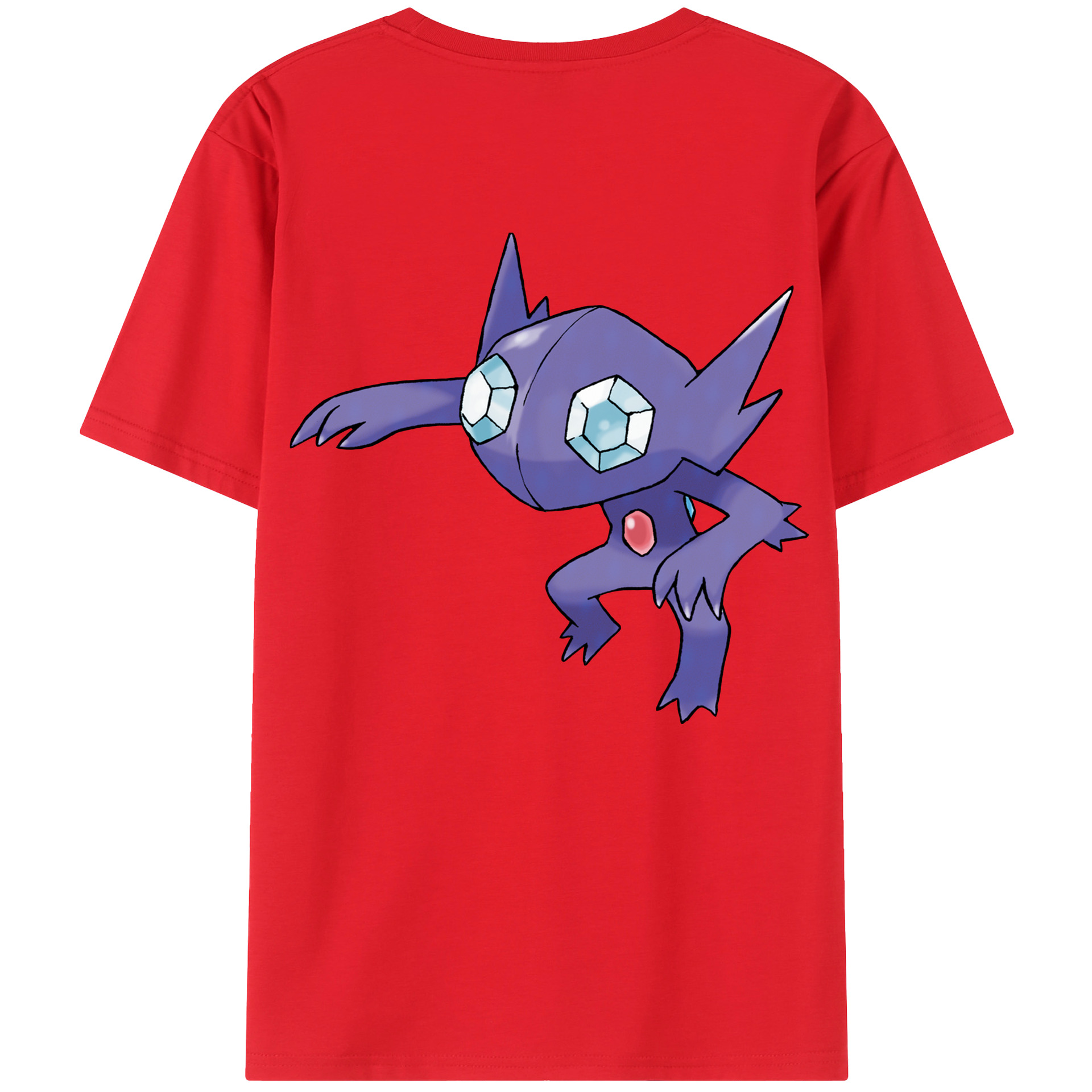 （画像用） ポケットモンスター Pokémon 綿100％ メンズ半袖Tシャツ（バックプリント） 通気性
