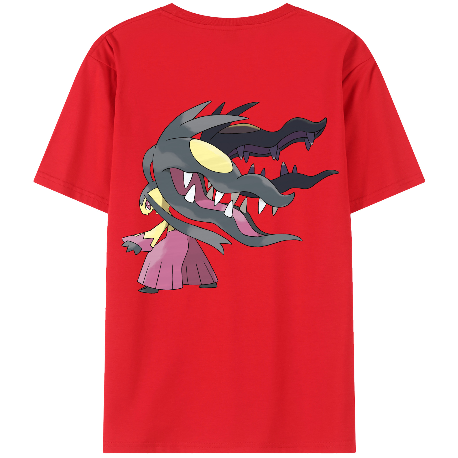 （画像用） ポケットモンスター Pokémon 綿100％ メンズ半袖Tシャツ（バックプリント） 通気性