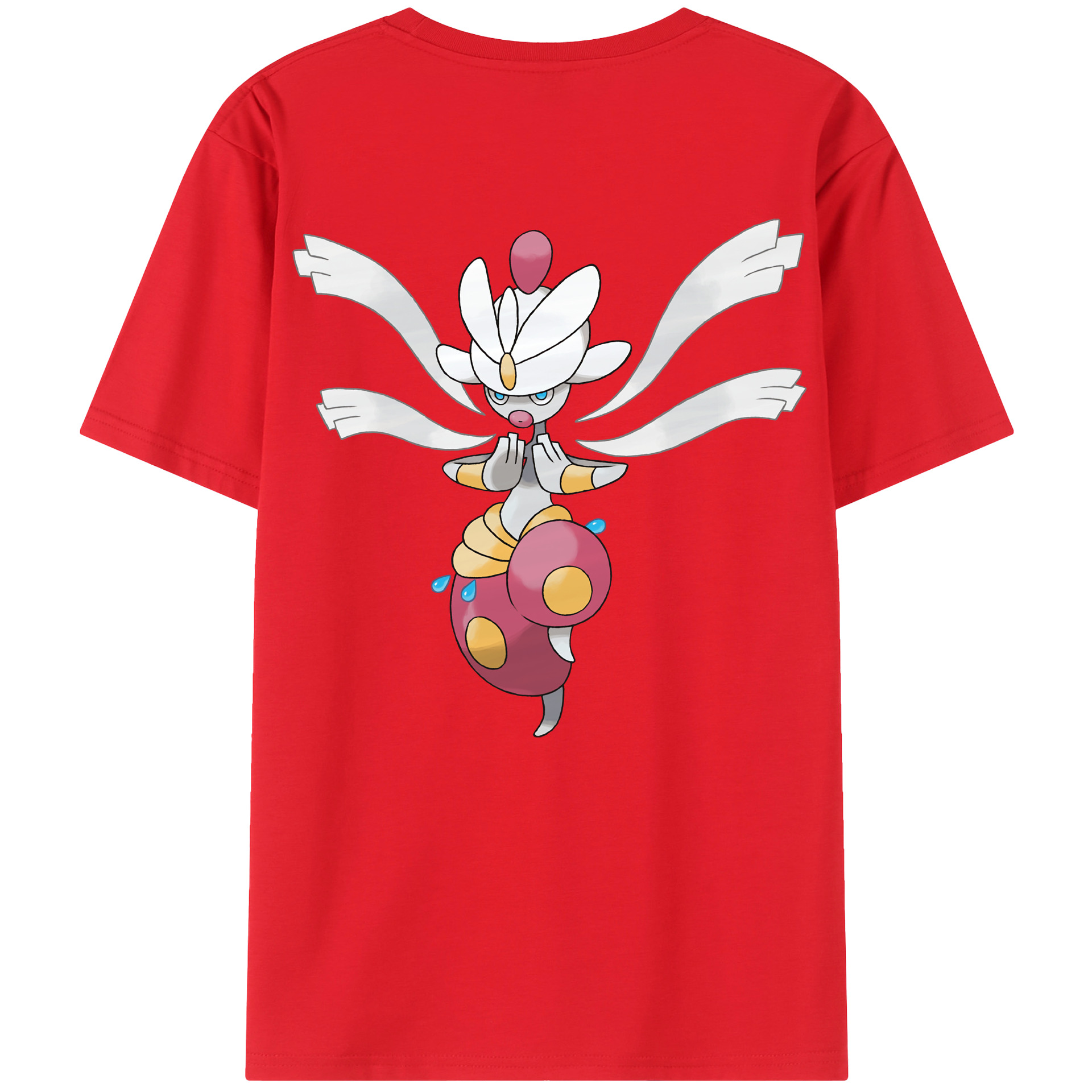 （画像用） ポケットモンスター Pokémon 綿100％ メンズ半袖Tシャツ（バックプリント） 通気性