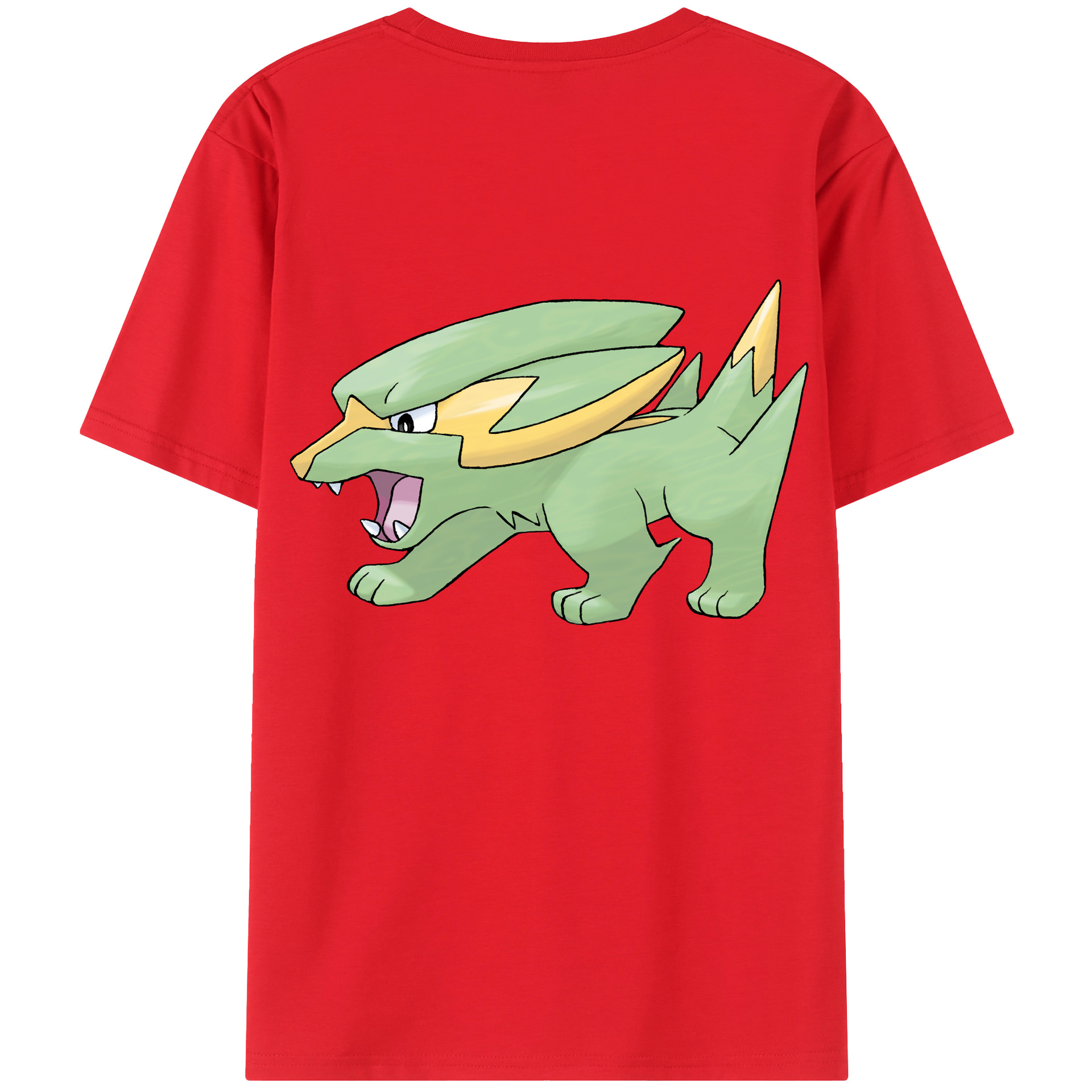 （画像用） ポケットモンスター Pokémon 綿100％ メンズ半袖Tシャツ（バックプリント） 通気性