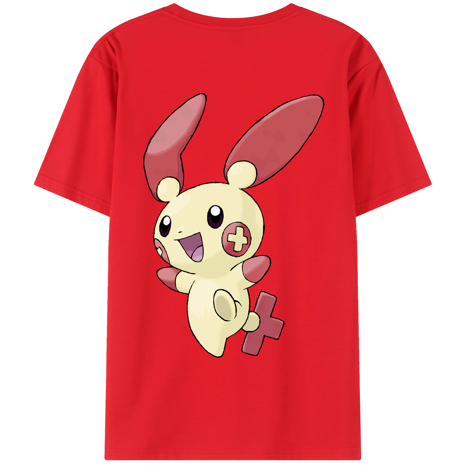 （画像用） ポケットモンスター Pokémon 綿100％ メンズ半袖Tシャツ（バックプリント） 通気性