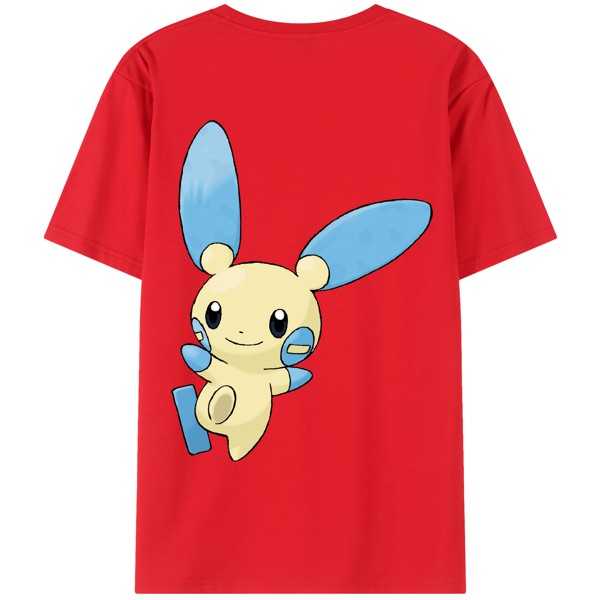 （画像用） ポケットモンスター Pokémon 綿100％ メンズ半袖Tシャツ（バックプリント） 通気性