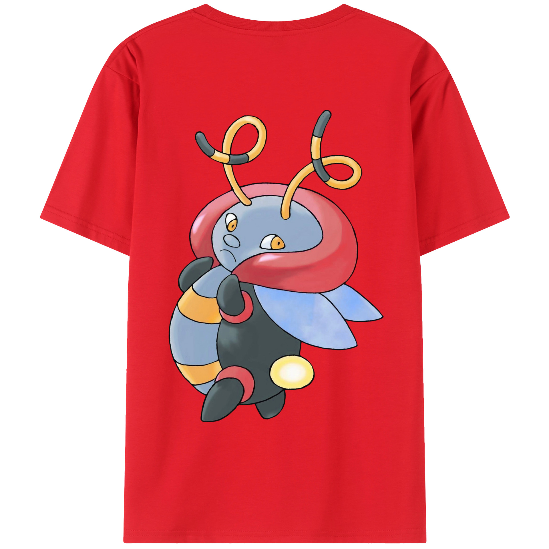 （画像用） ポケットモンスター Pokémon 綿100％ メンズ半袖Tシャツ（バックプリント） 通気性