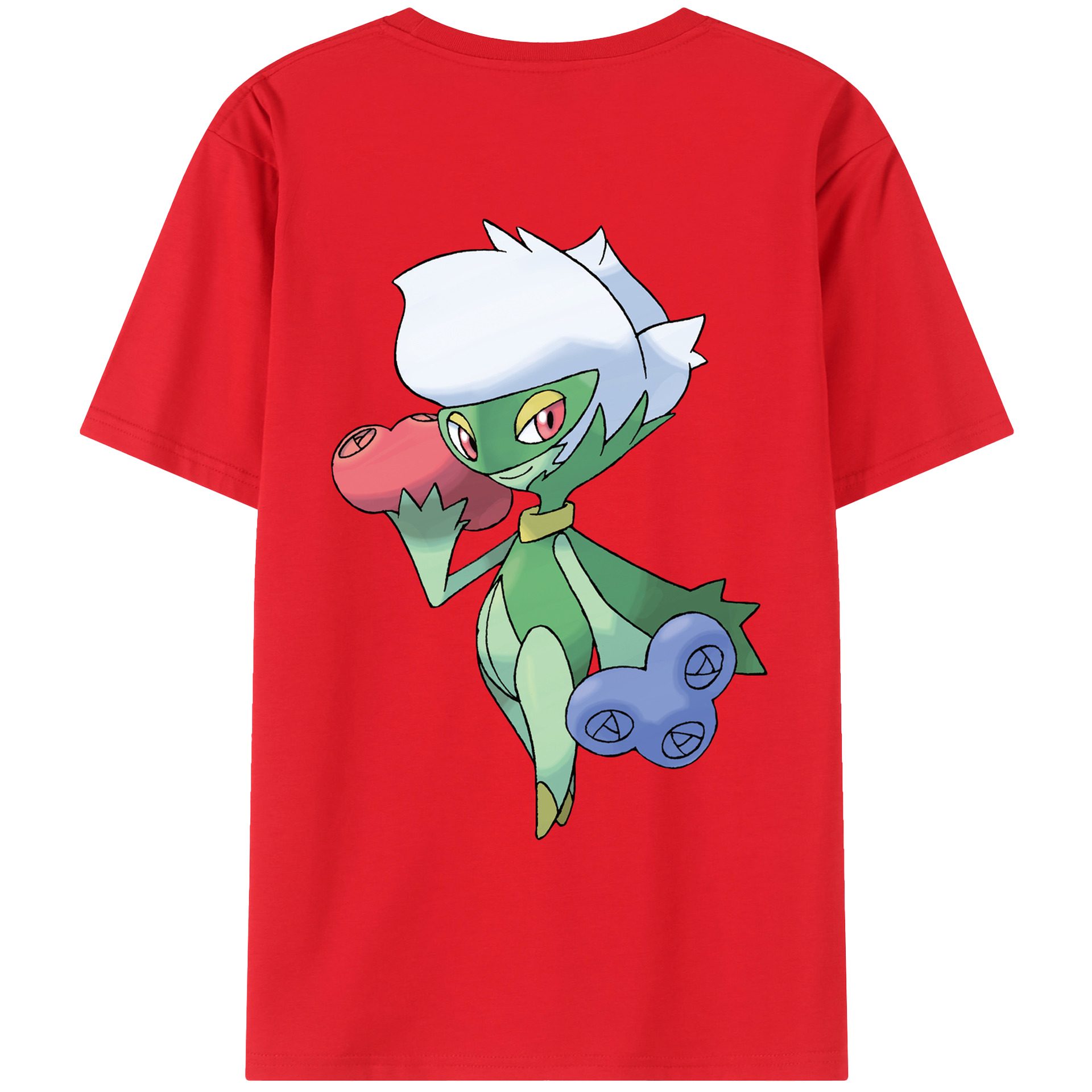 （画像用） ポケットモンスター Pokémon 綿100％ メンズ半袖Tシャツ（バックプリント） 通気性