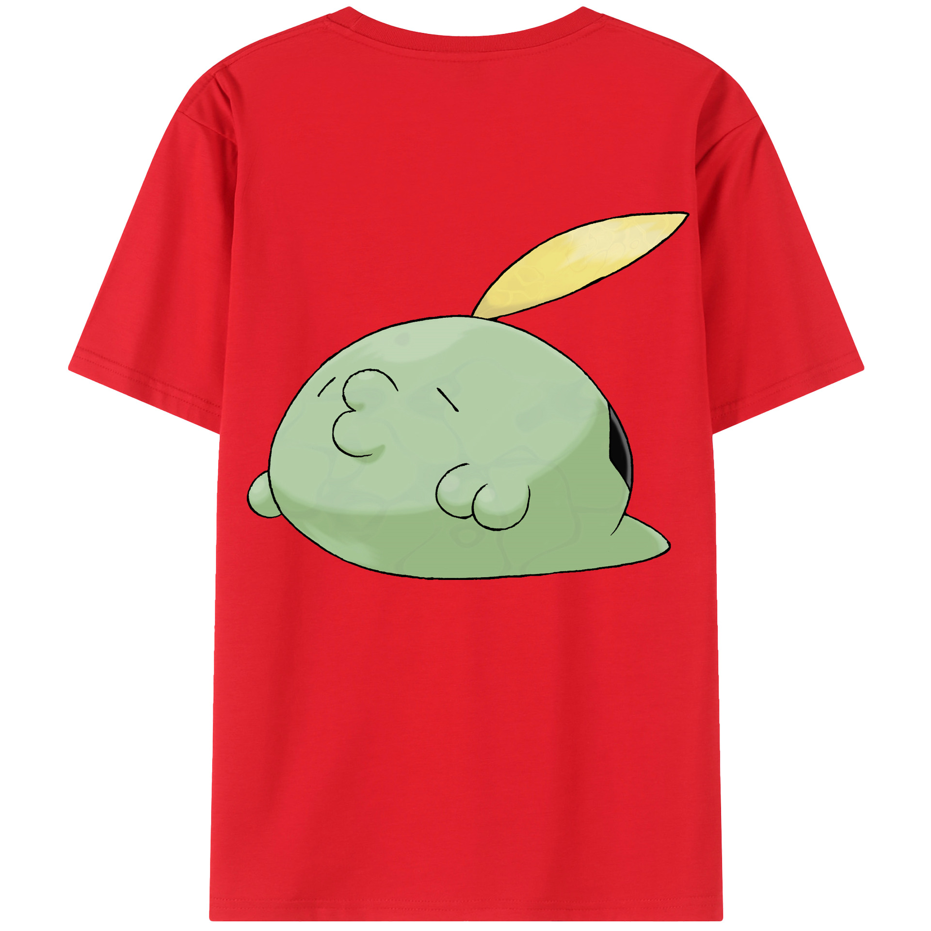 （画像用） ポケットモンスター Pokémon 綿100％ メンズ半袖Tシャツ（バックプリント） 通気性