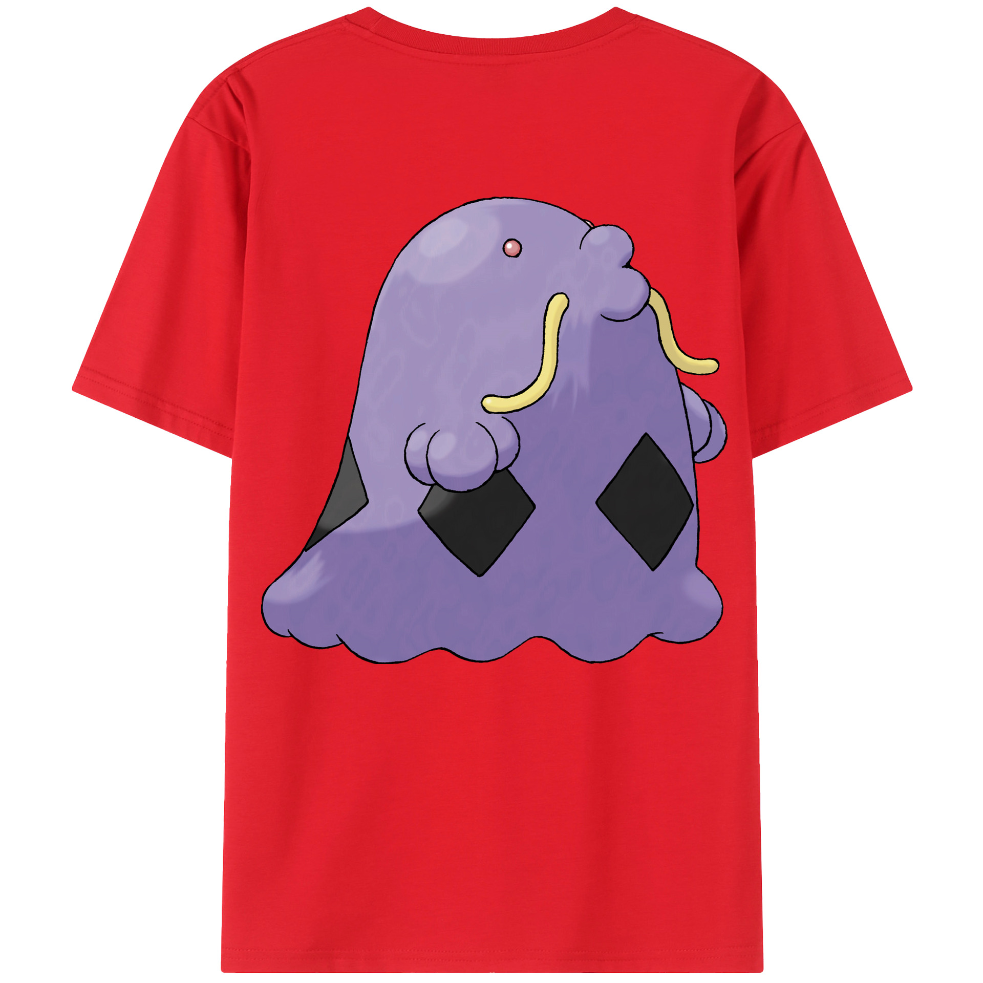 （画像用） ポケットモンスター Pokémon 綿100％ メンズ半袖Tシャツ（バックプリント） 通気性