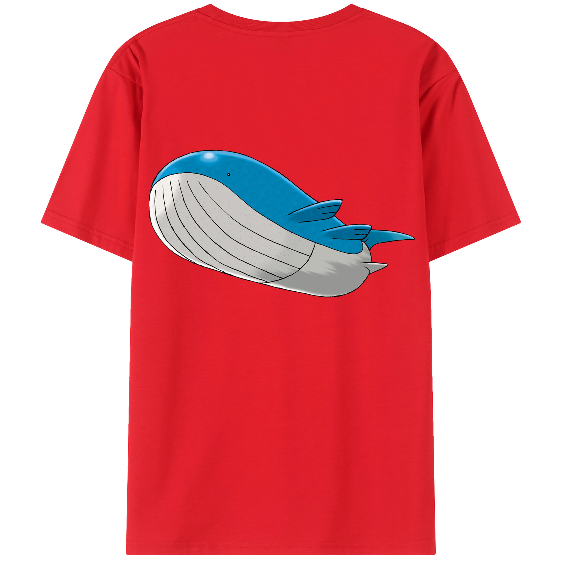 （画像用） ポケットモンスター Pokémon 綿100％ メンズ半袖Tシャツ（バックプリント） 通気性