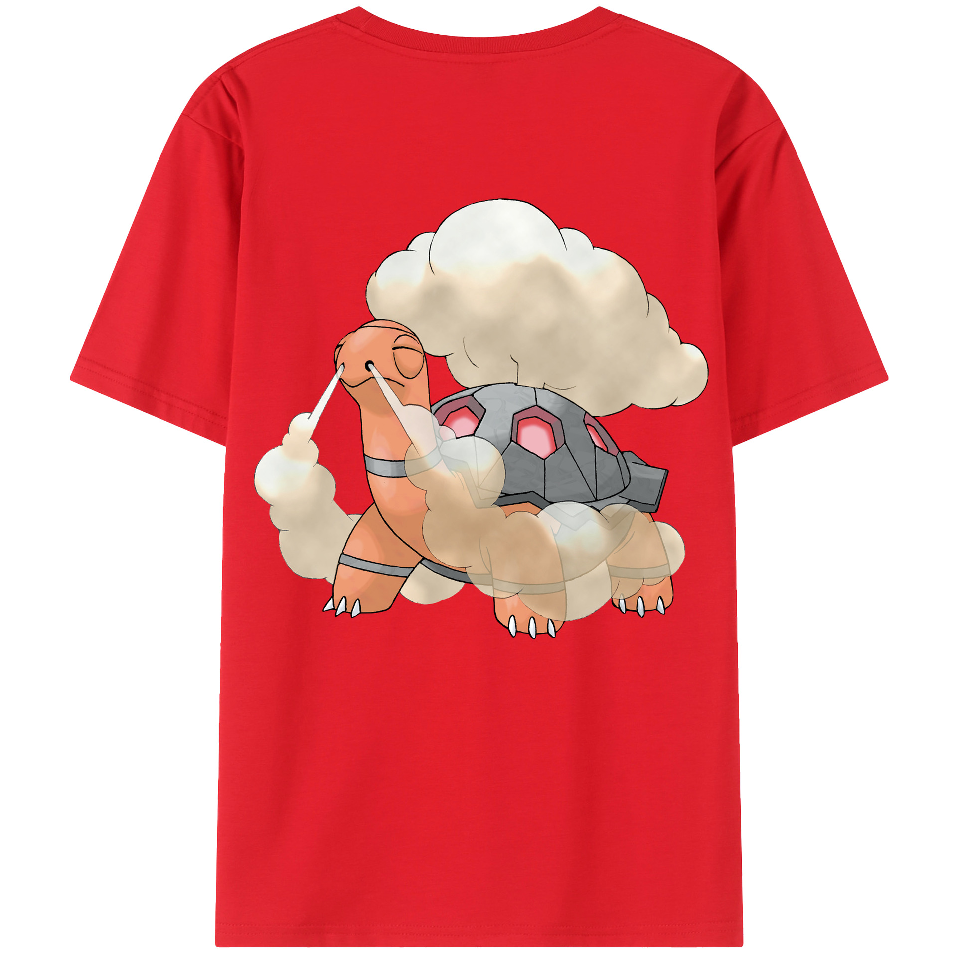 （画像用） ポケットモンスター Pokémon 綿100％ メンズ半袖Tシャツ（バックプリント） 通気性