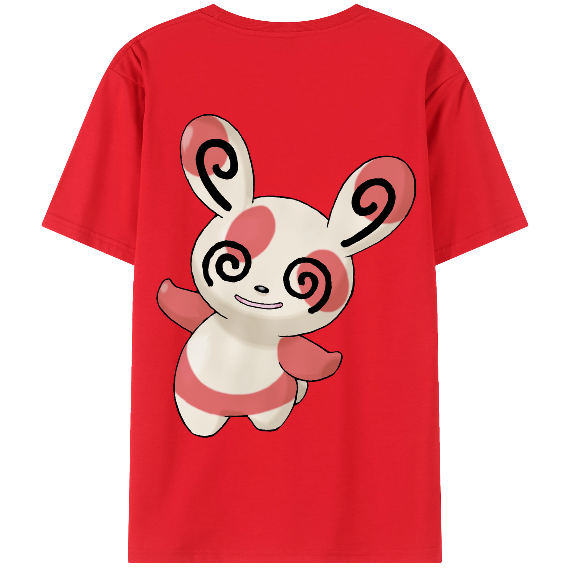 （画像用） ポケットモンスター Pokémon 綿100％ メンズ半袖Tシャツ（バックプリント） 通気性