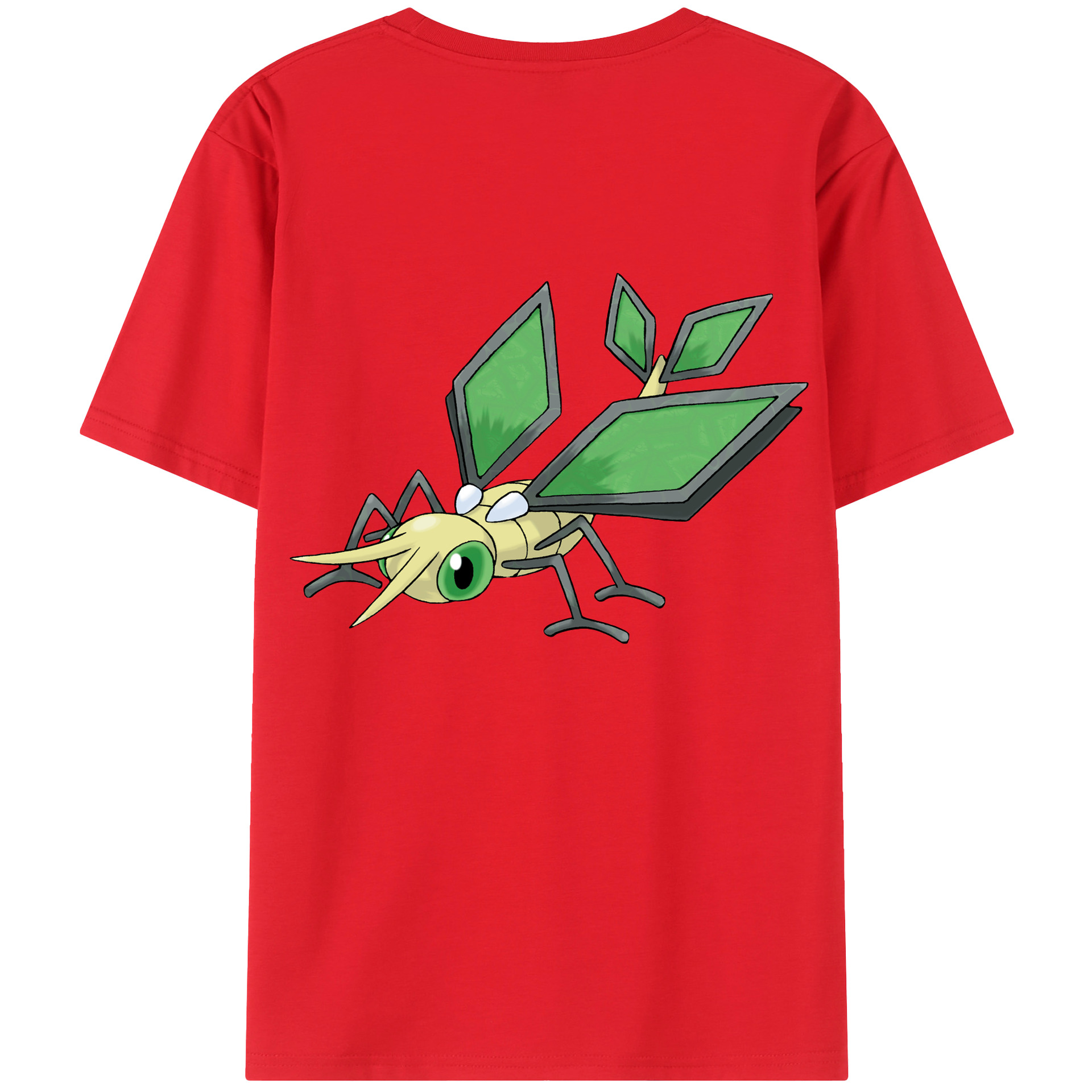 （画像用） ポケットモンスター Pokémon 綿100％ メンズ半袖Tシャツ（バックプリント） 通気性