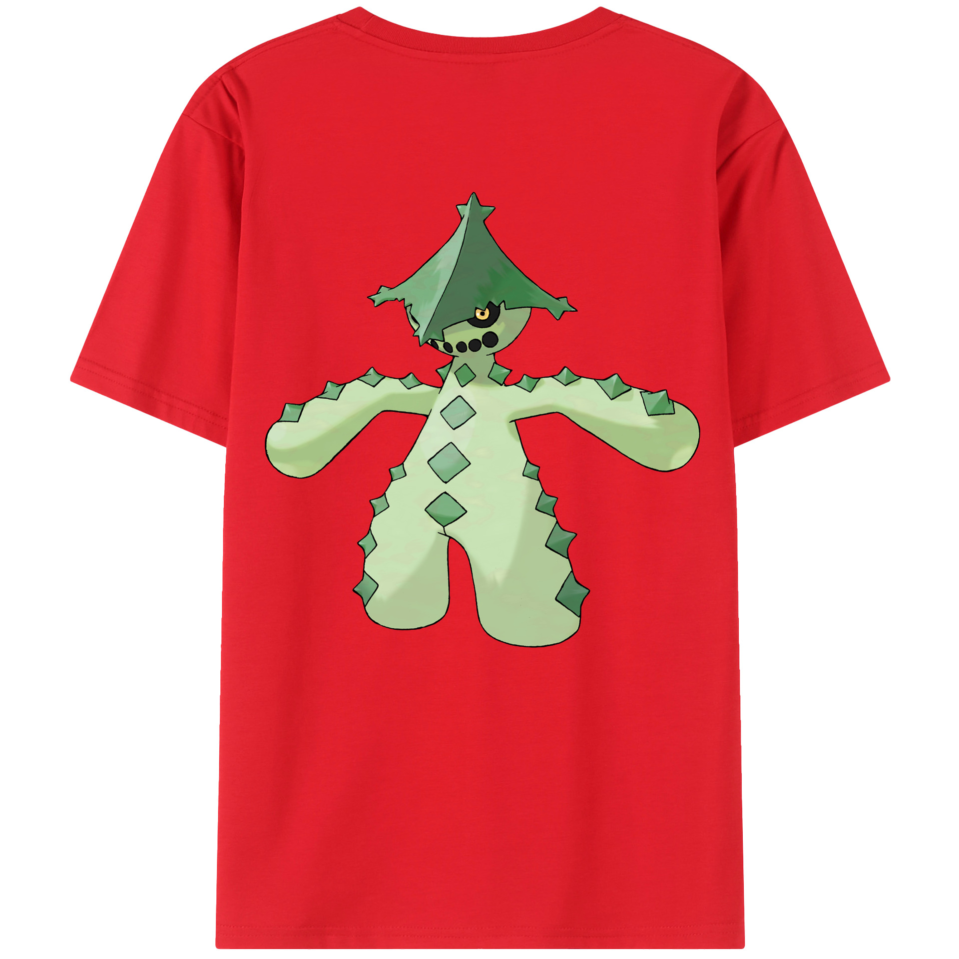（画像用） ポケットモンスター Pokémon 綿100％ メンズ半袖Tシャツ（バックプリント） 通気性