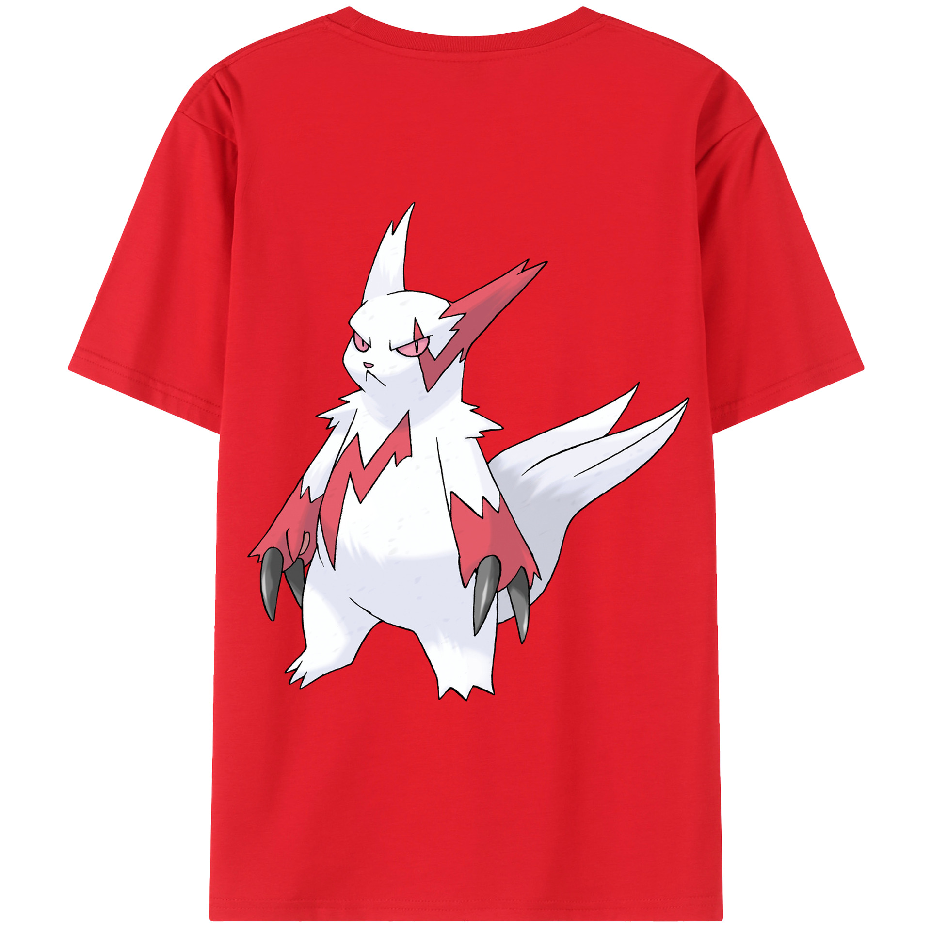（画像用） ポケットモンスター Pokémon 綿100％ メンズ半袖Tシャツ（バックプリント） 通気性