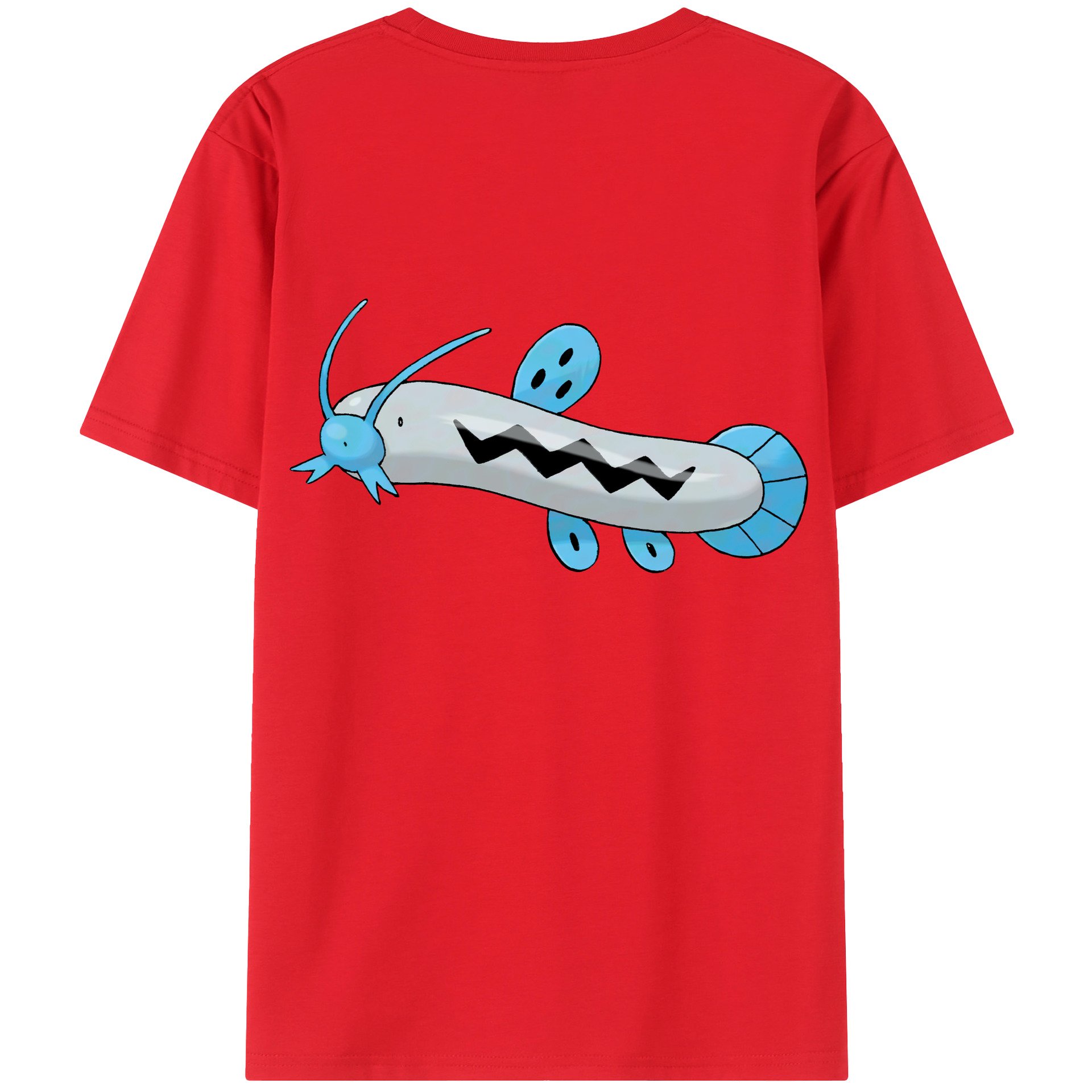 （画像用） ポケットモンスター Pokémon 綿100％ メンズ半袖Tシャツ（バックプリント） 通気性